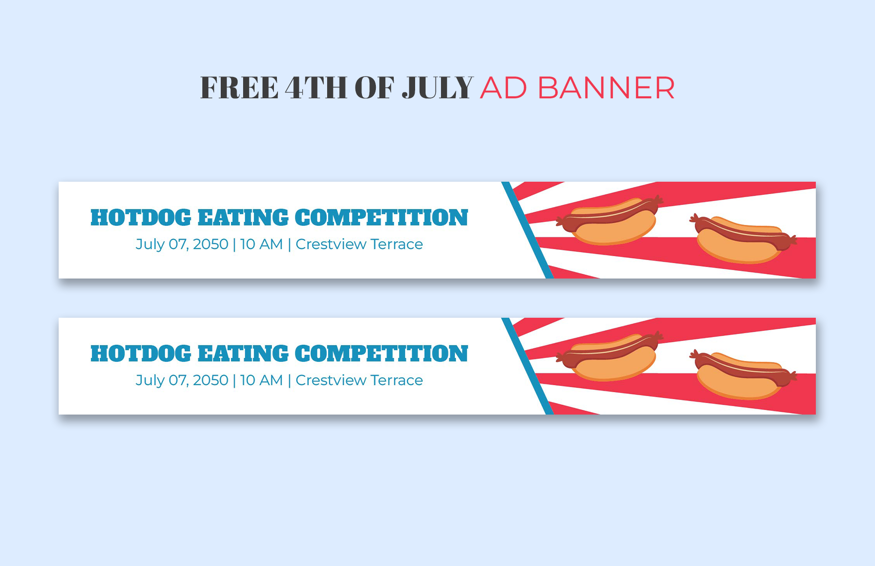 4th of July Ad Banner