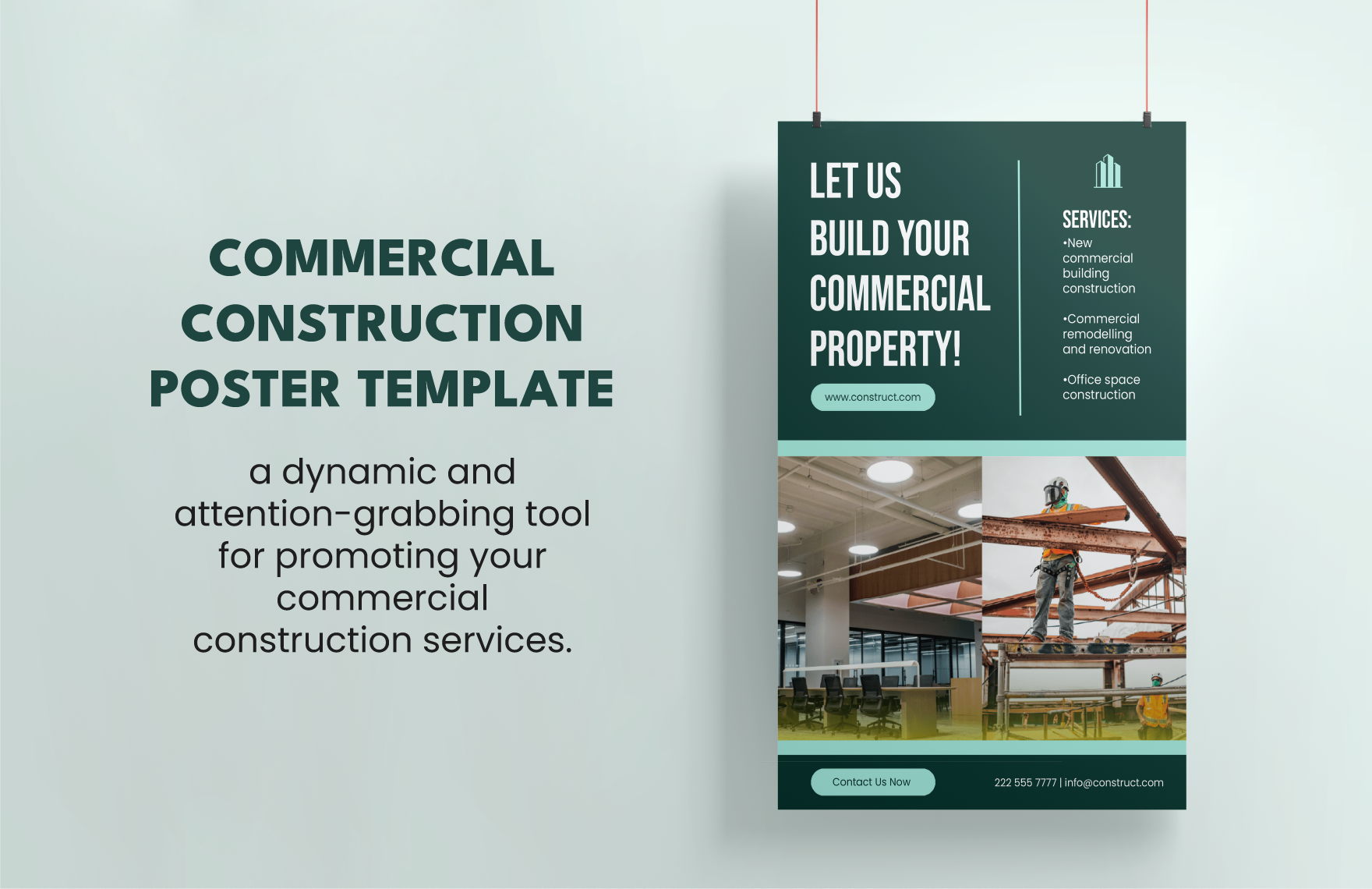 Commercial Construction Poster Template