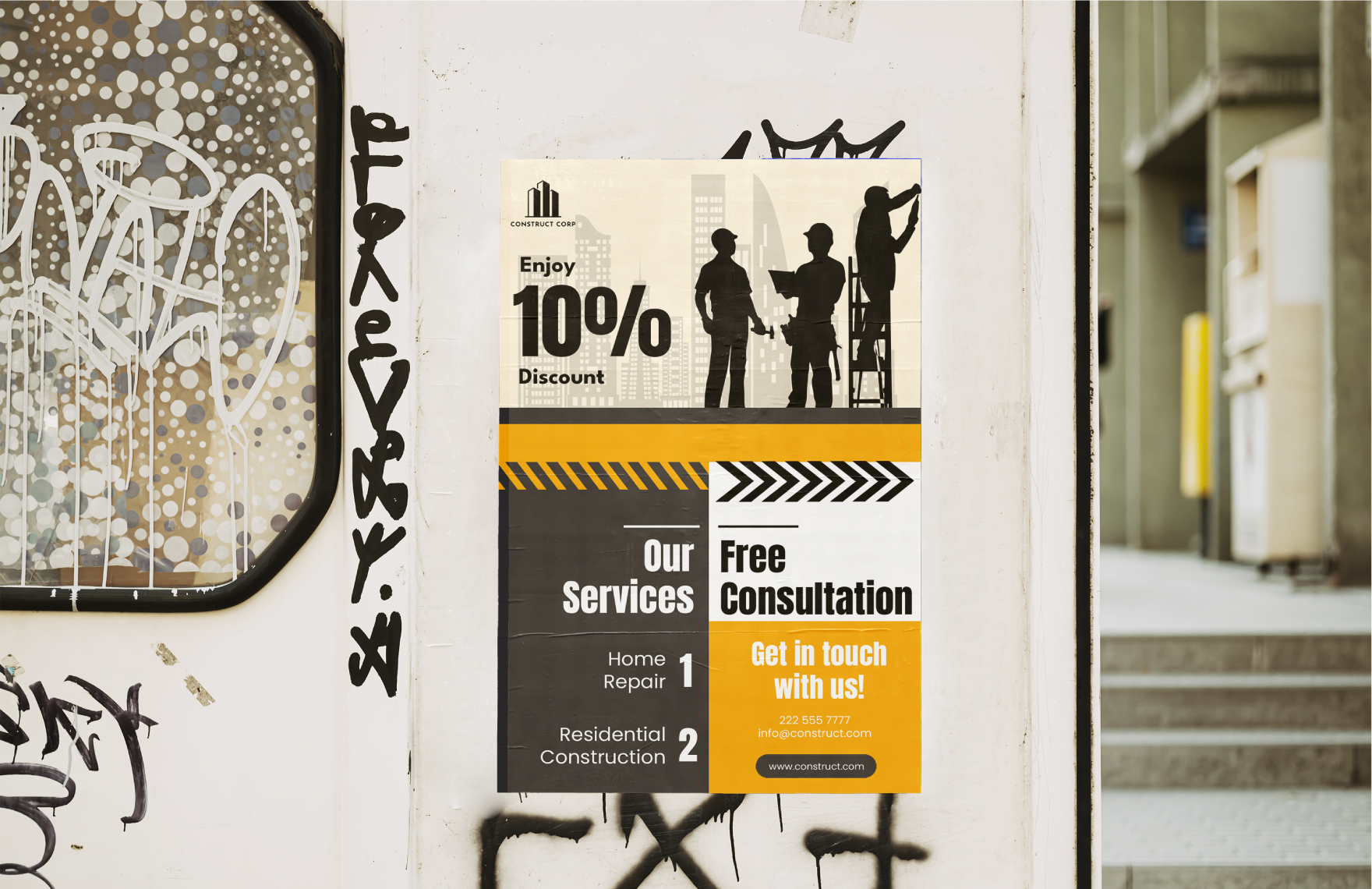 Home Repair and Construction Poster Template
