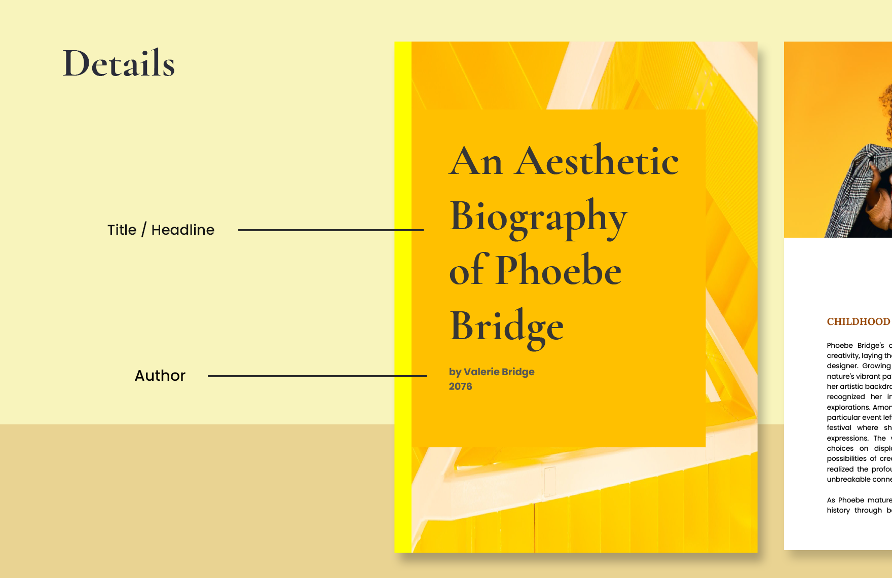Aesthetic Biography Template