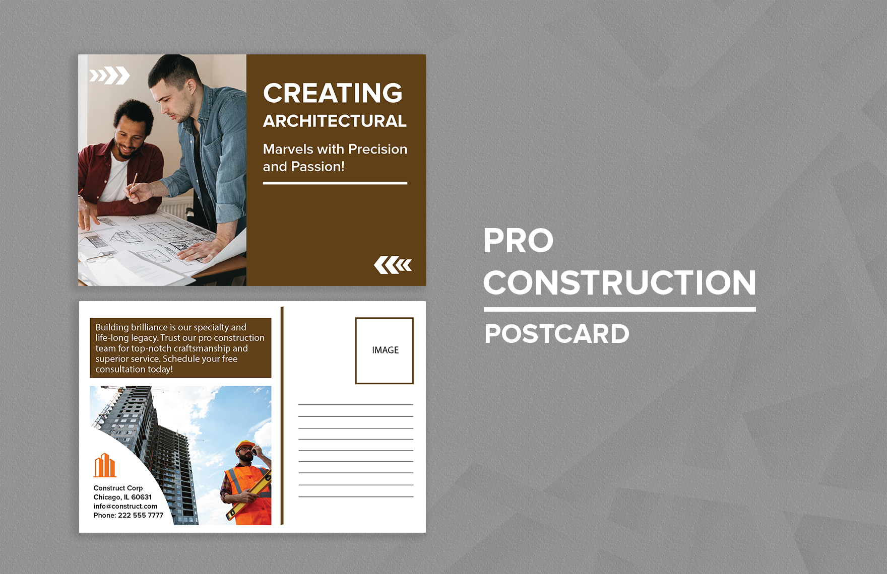 Pro Construction Postcard