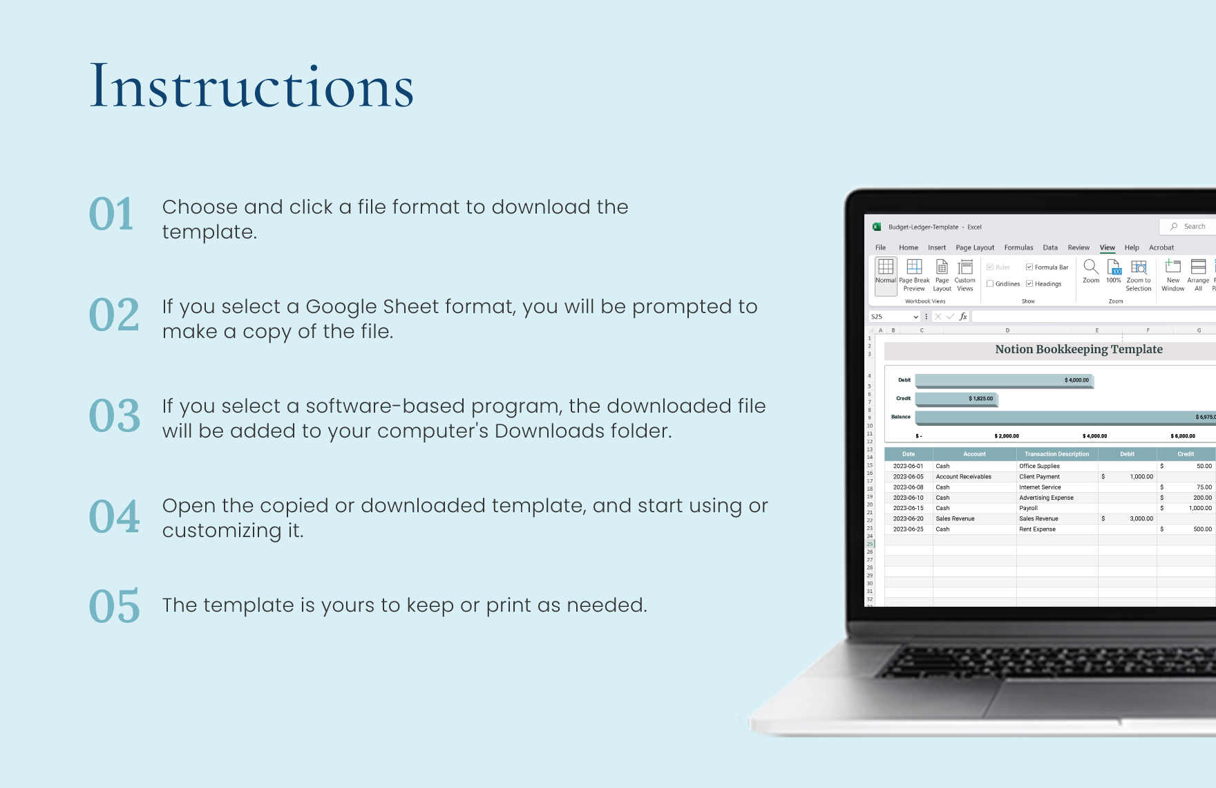 Notion Bookkeeping Template