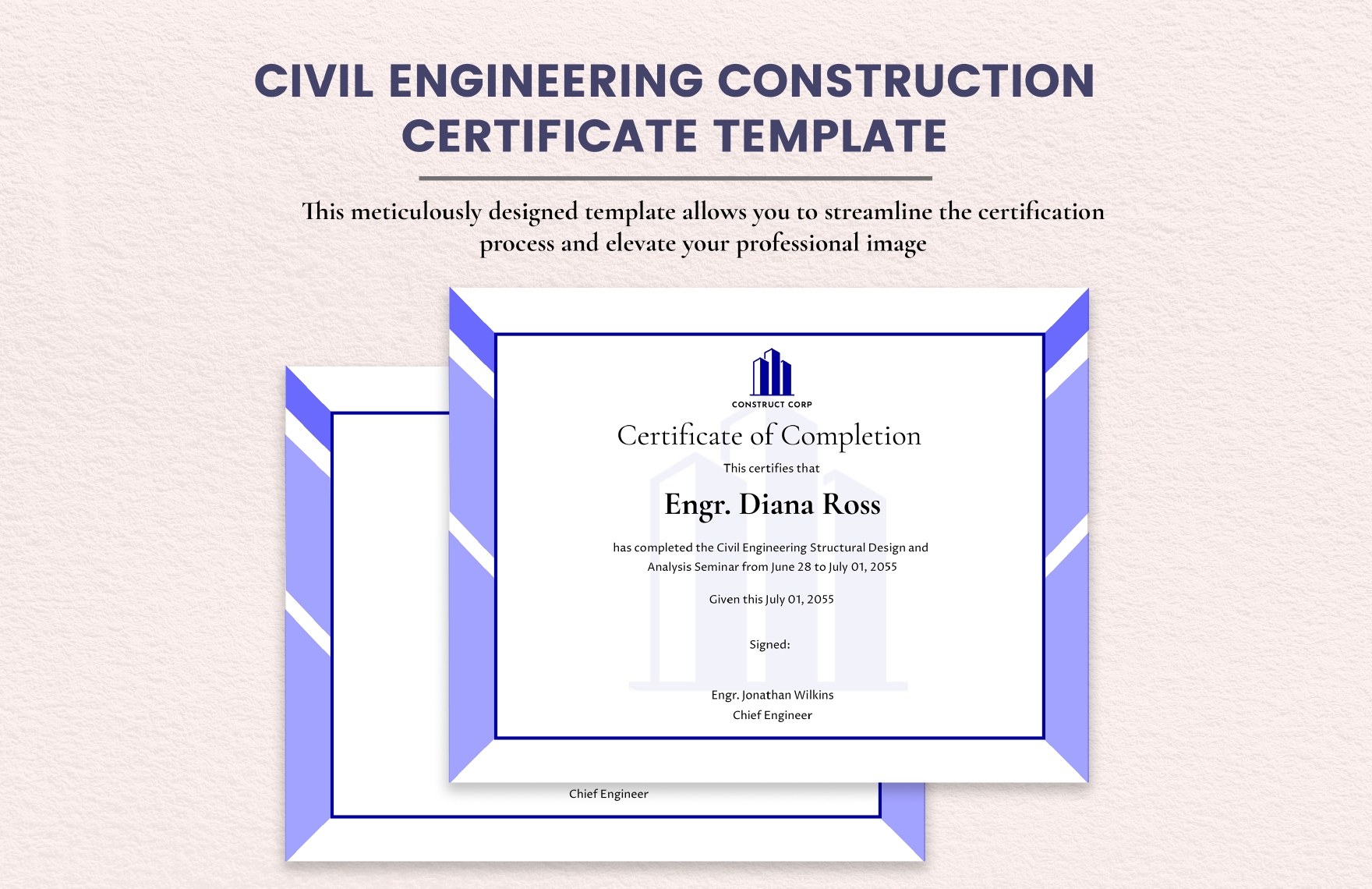 Civil Engineering Construction Certificate 