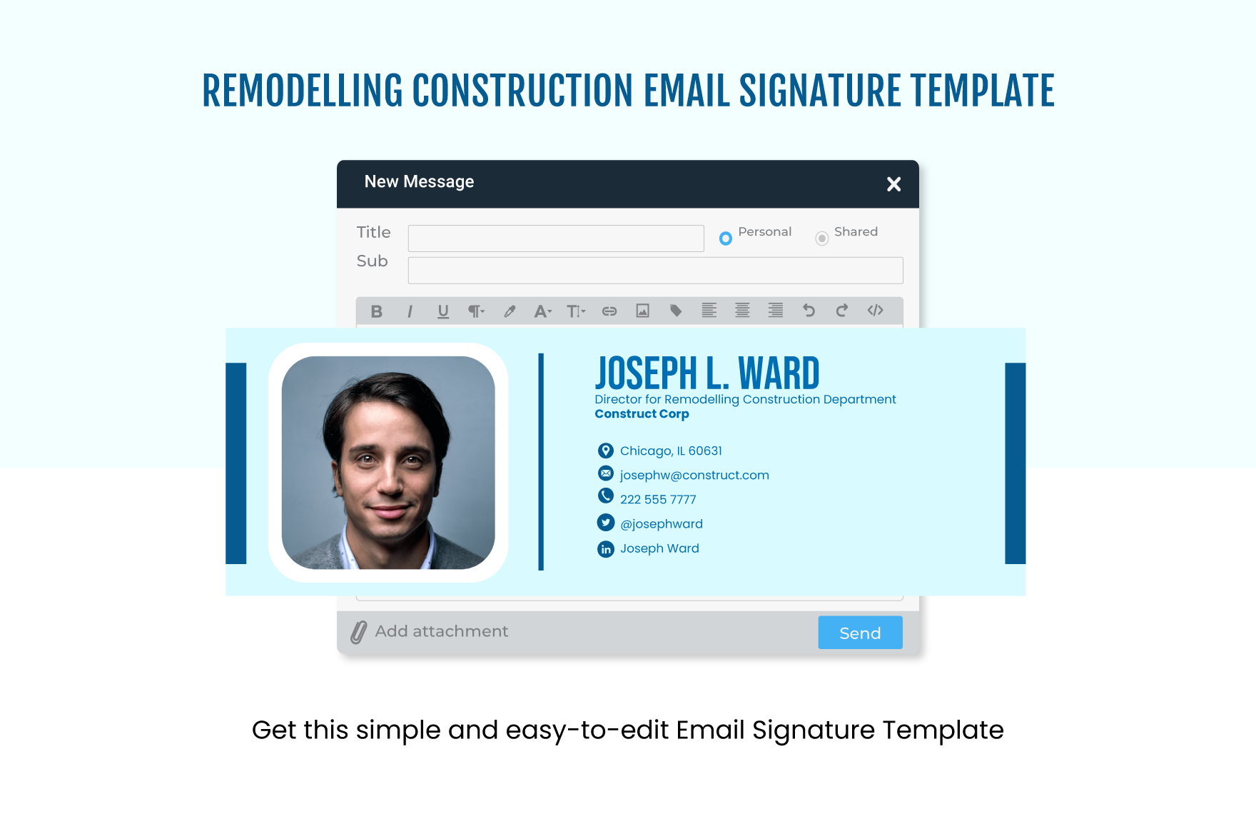 Remodelling Construction Email Signature Template