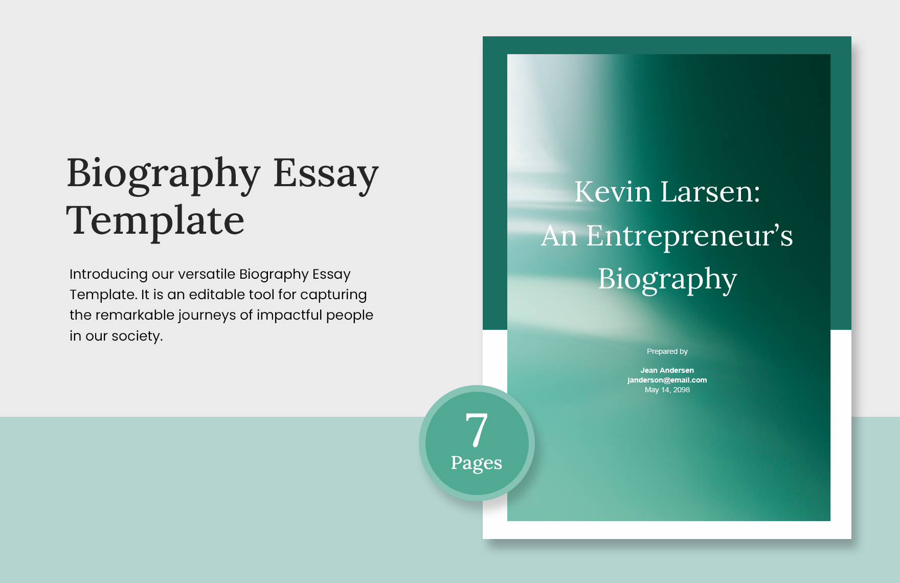 Biography Essay Template