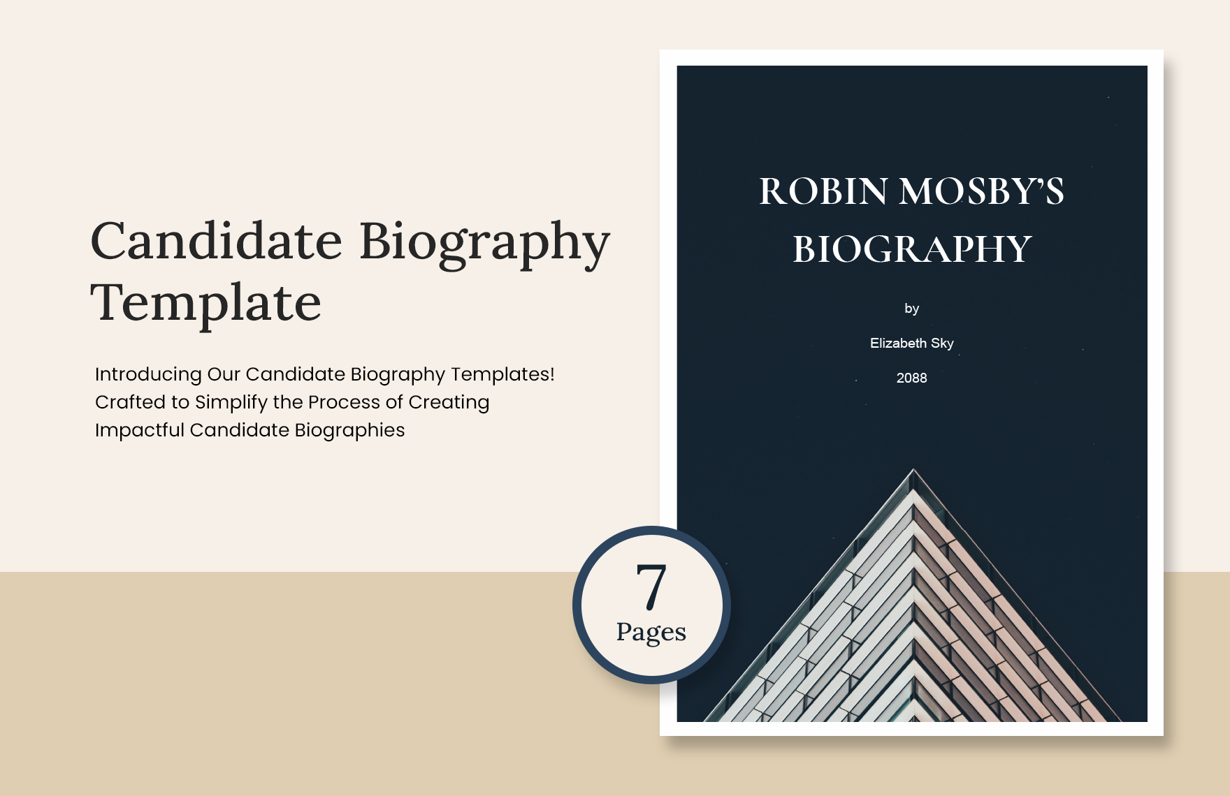 Candidate Biography Template in Word, Google Docs