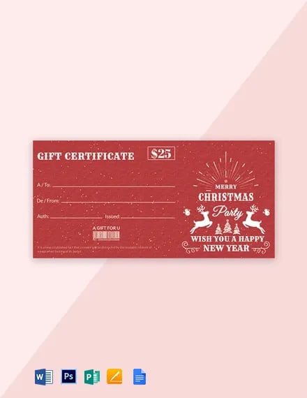 free salon gift certificate template word