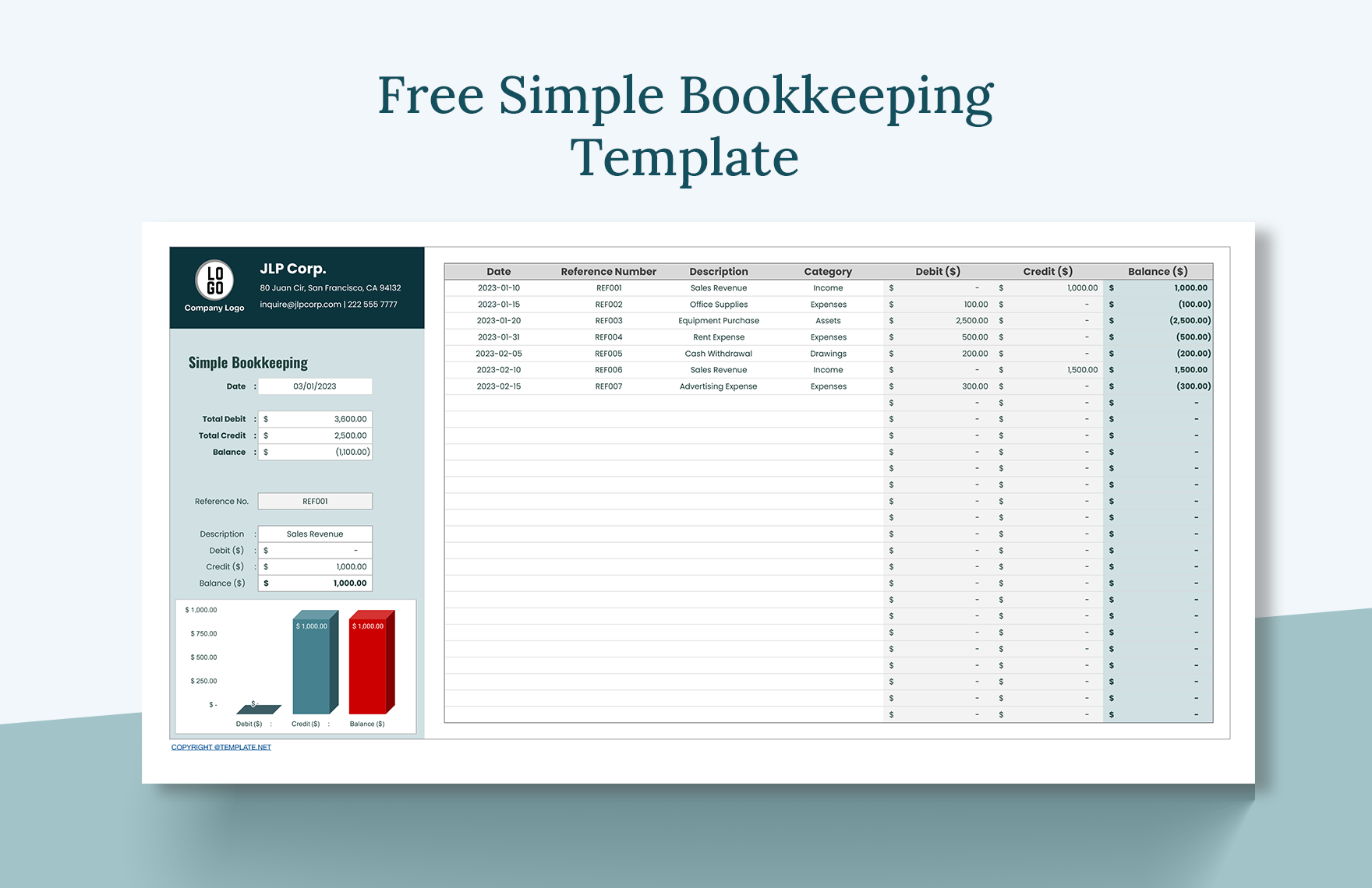 Free Simple Bookkeeping Spreadsheet Bookkeeping Sprea - vrogue.co