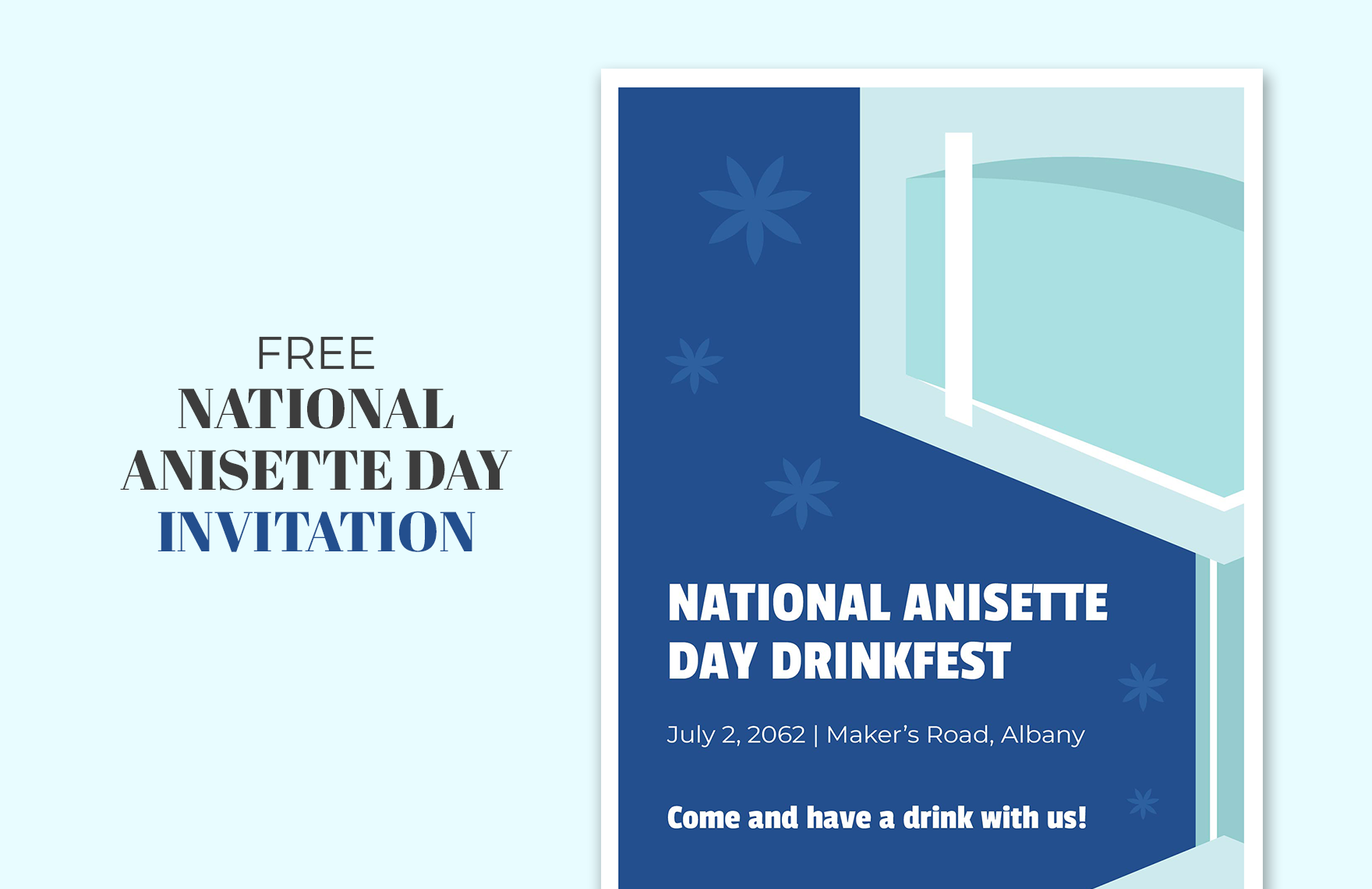 National Anisette Day Invitation