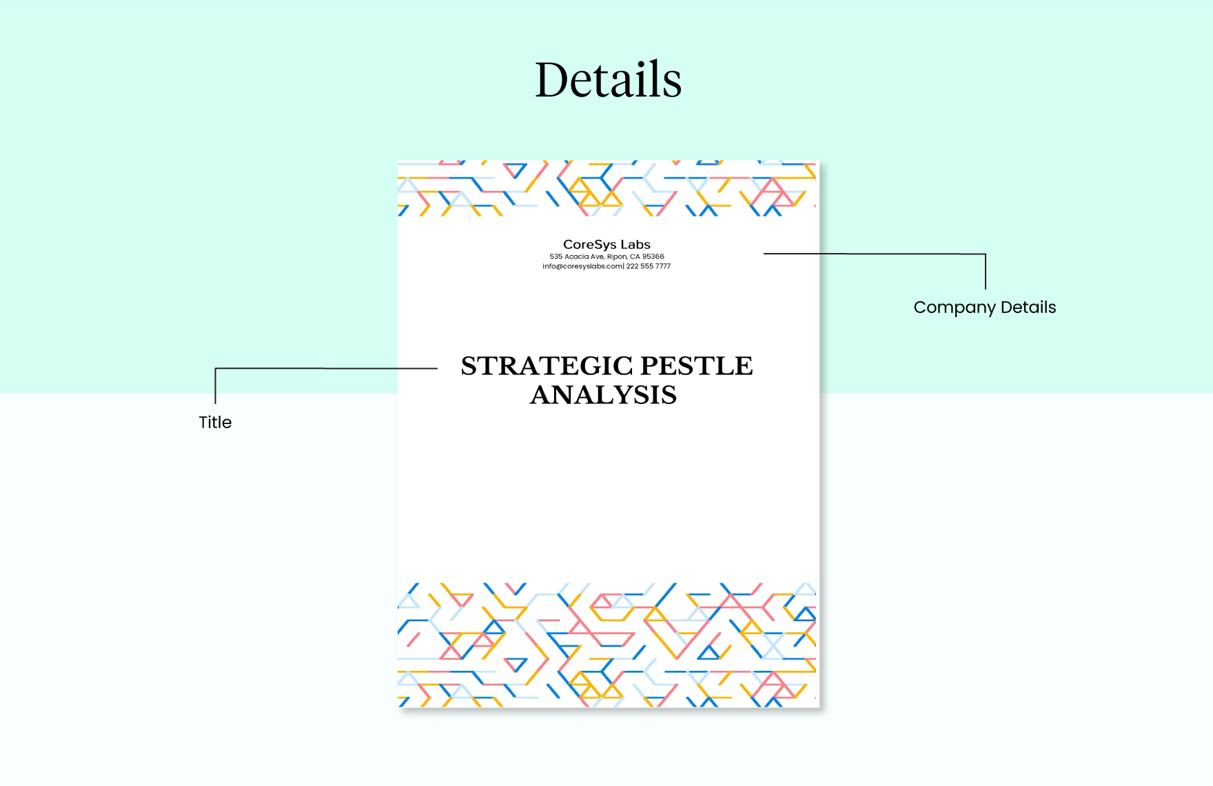 Strategic PESTLE Analysis Template