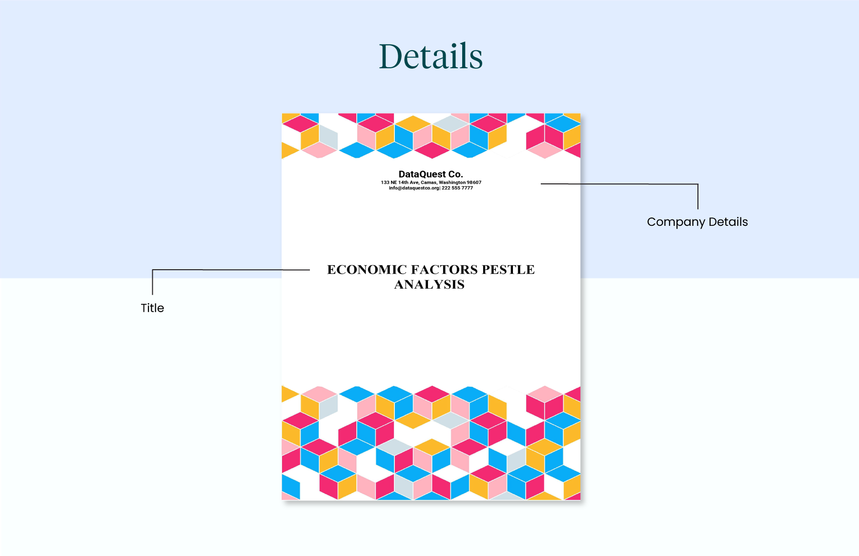 Economic Factors PESTLE Analysis Template