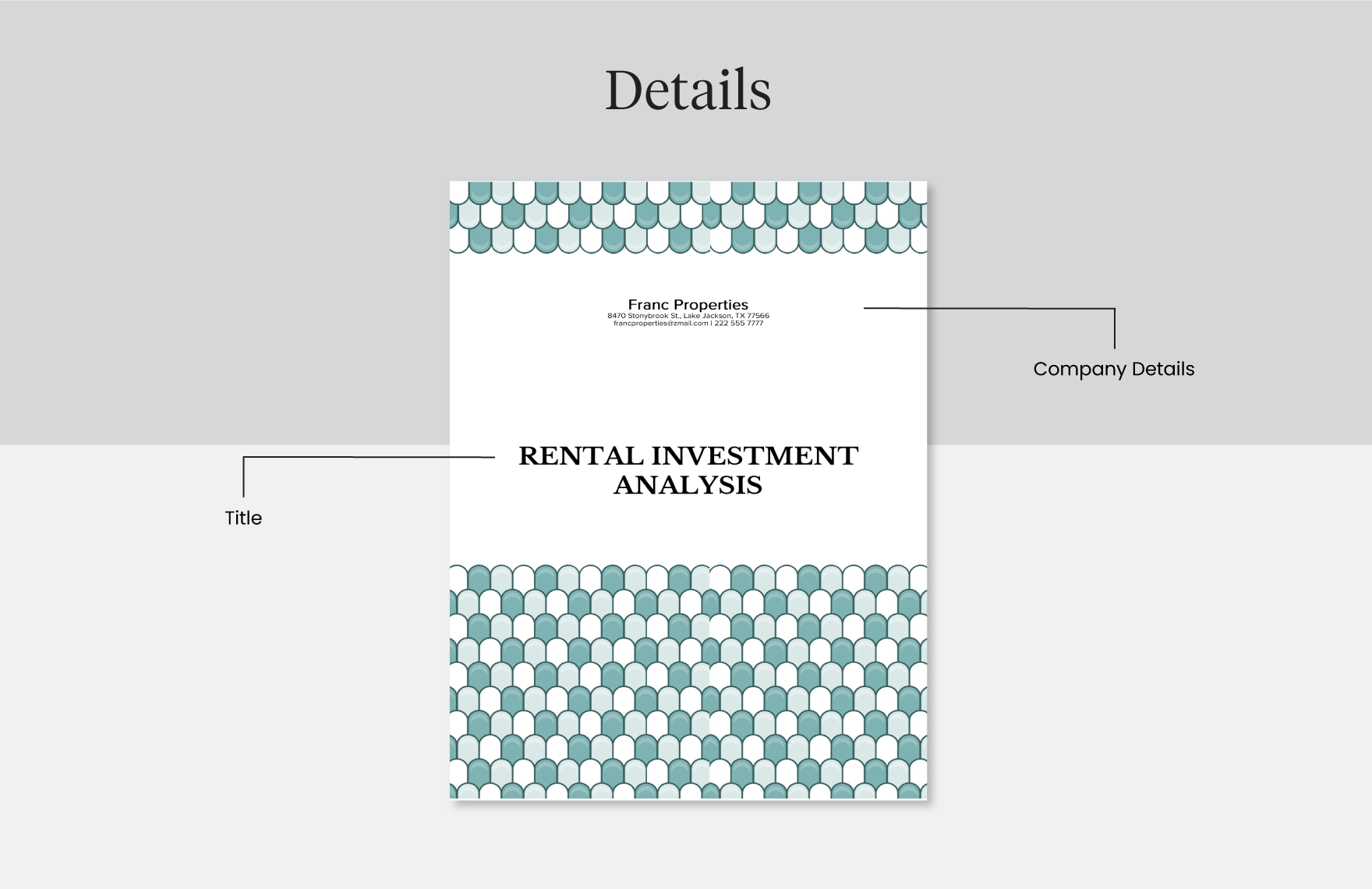 Rental Investment Analysis Template