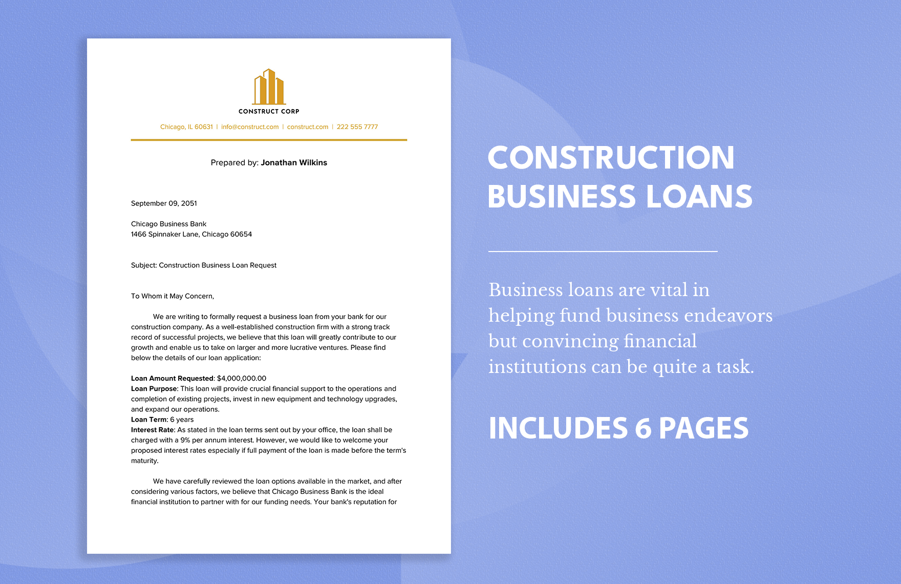 Construction Business Loans