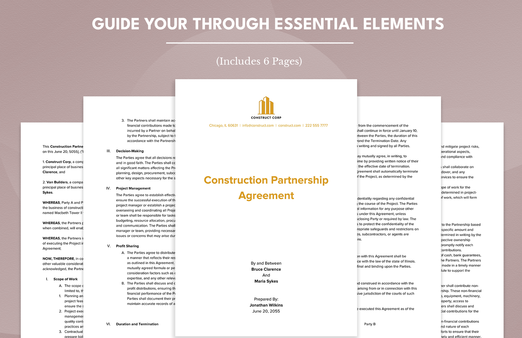 Construction Partnership Agreement