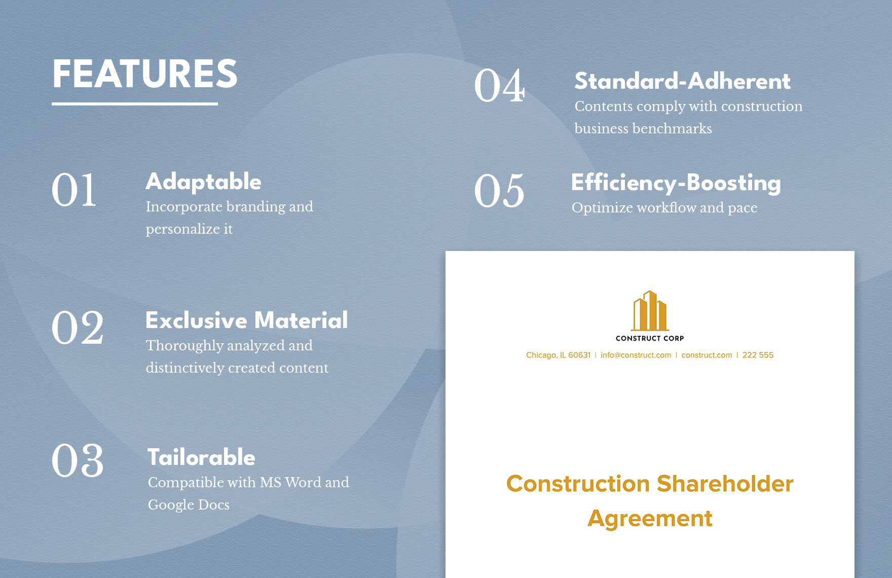 Construction Shareholder Agreement