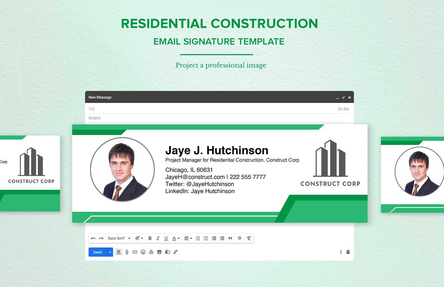 Residential Construction Email Signature Template