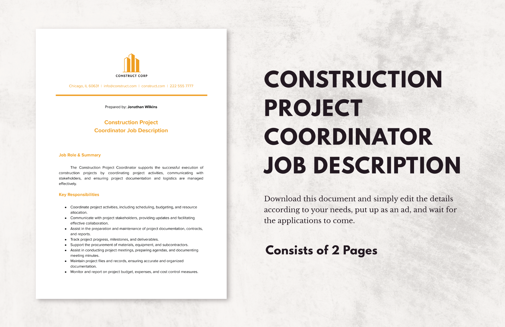 job-description-outline-word-templates-design-free-download