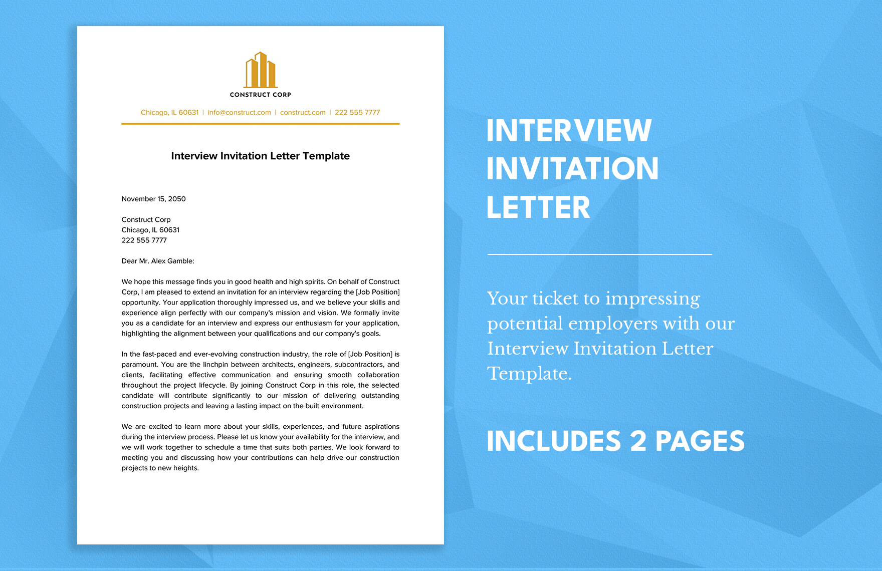 Interview Invitation Letter