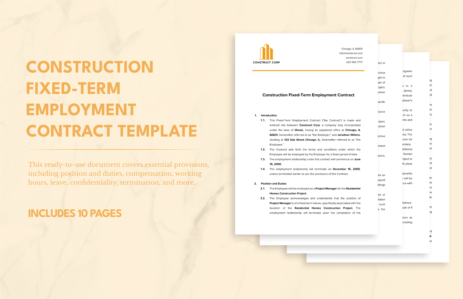 Free Employee Contract Templates Editable And Printable Free Employee Contract Templates Editable And Printable