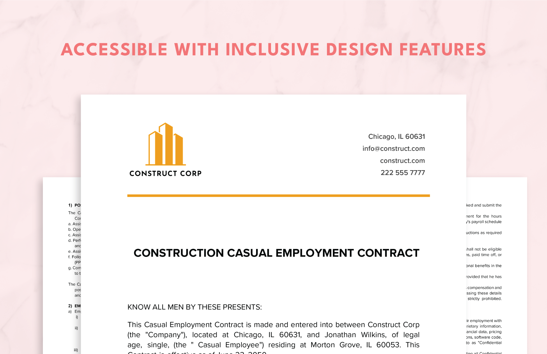 Casual Employment Contract Template