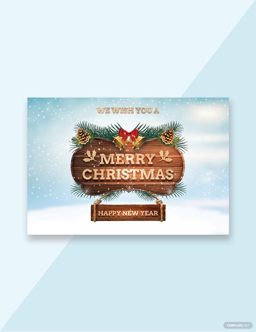 Sample Christmas Greeting Card Template