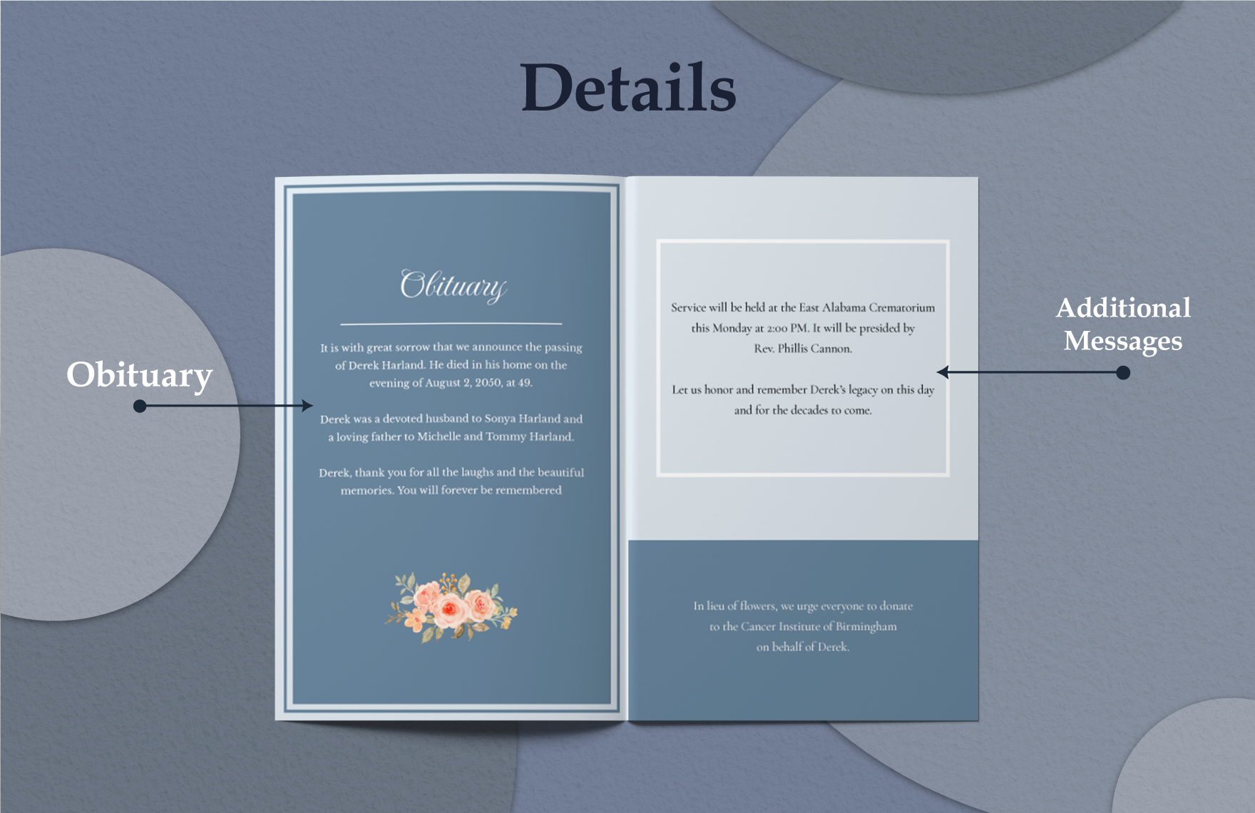 Father Cremation Obituary Template