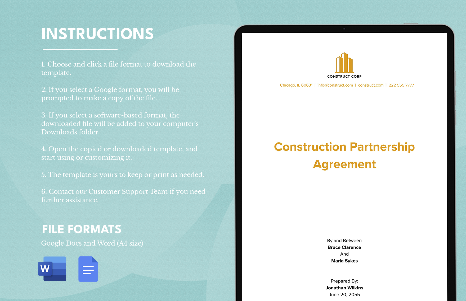 Construction Business Plan Guidelines