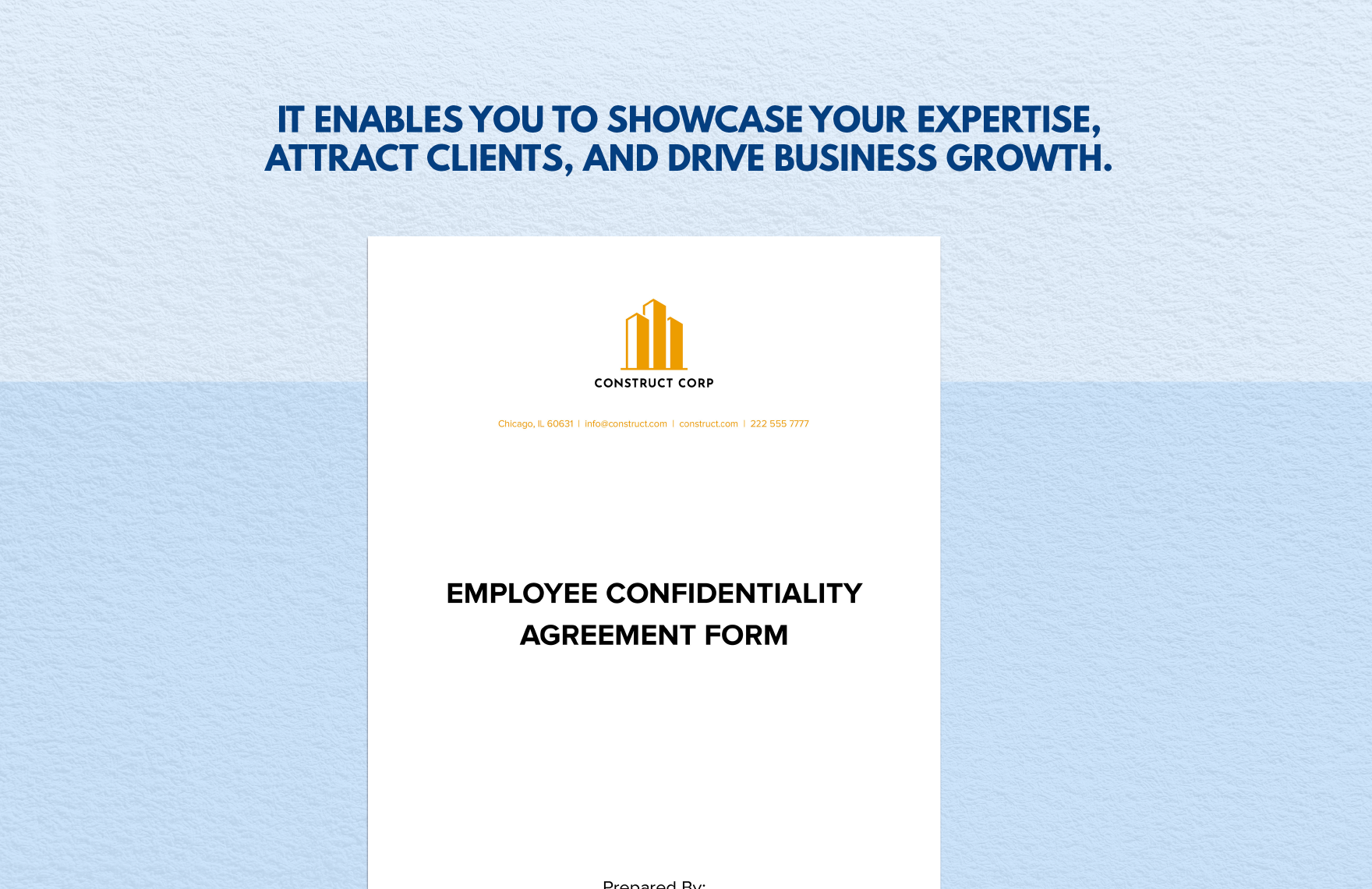 Employee Confidentiality Agreement Form 