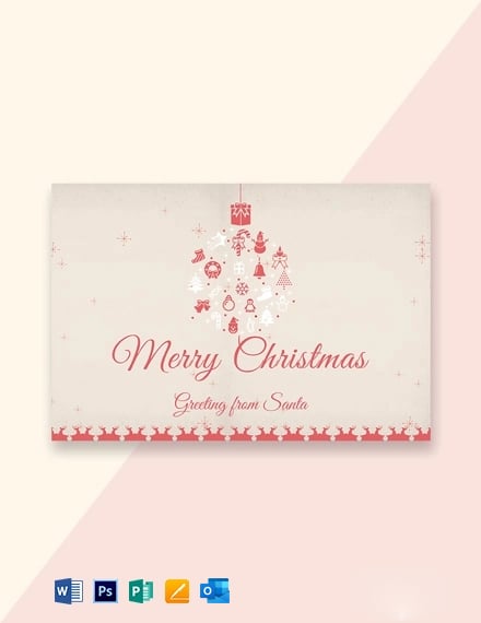 24 Free Christmas Greeting Card Templates Word Doc Psd Apple Pages Publisher Template Net