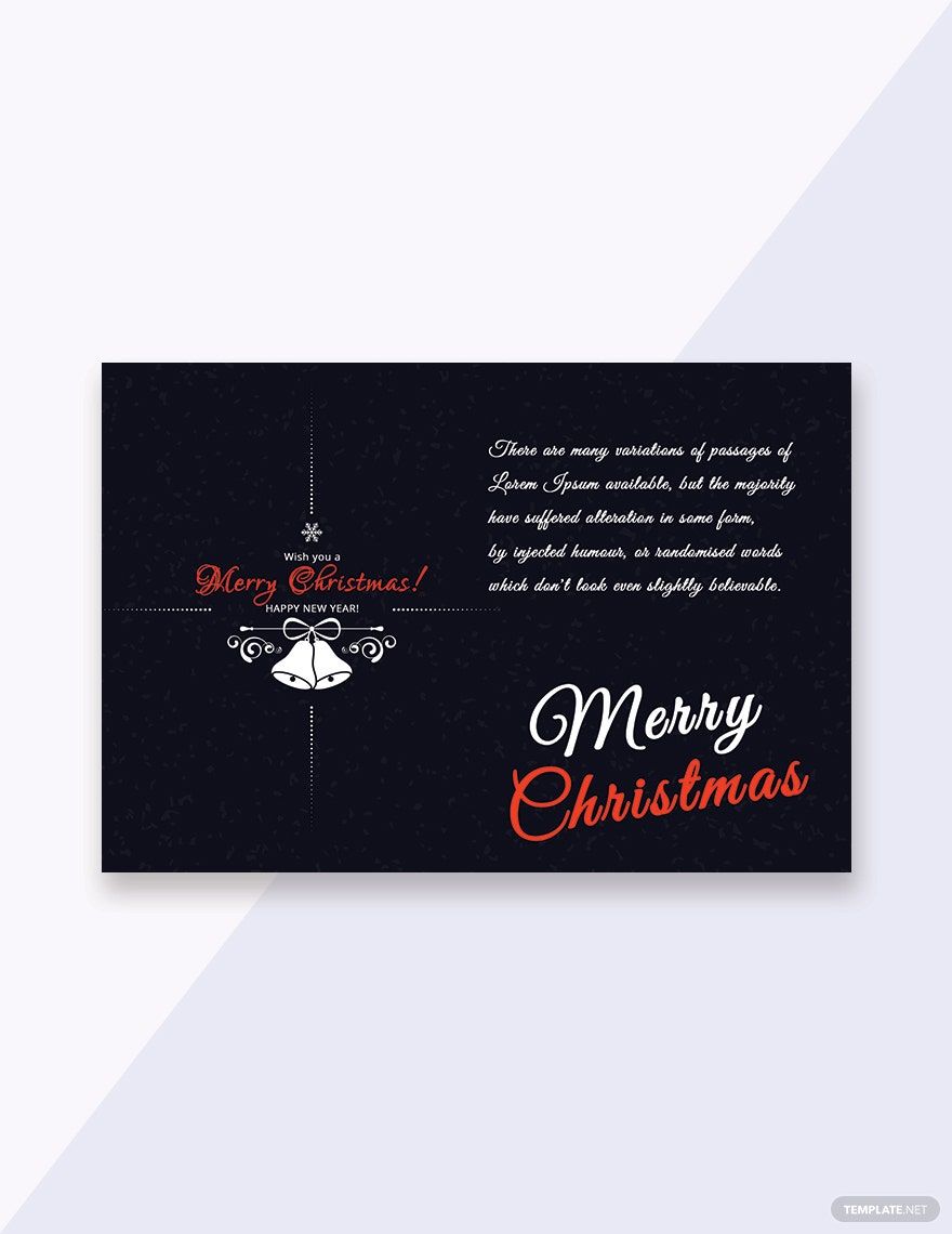 Elegant Christmas Greeting Card Template
