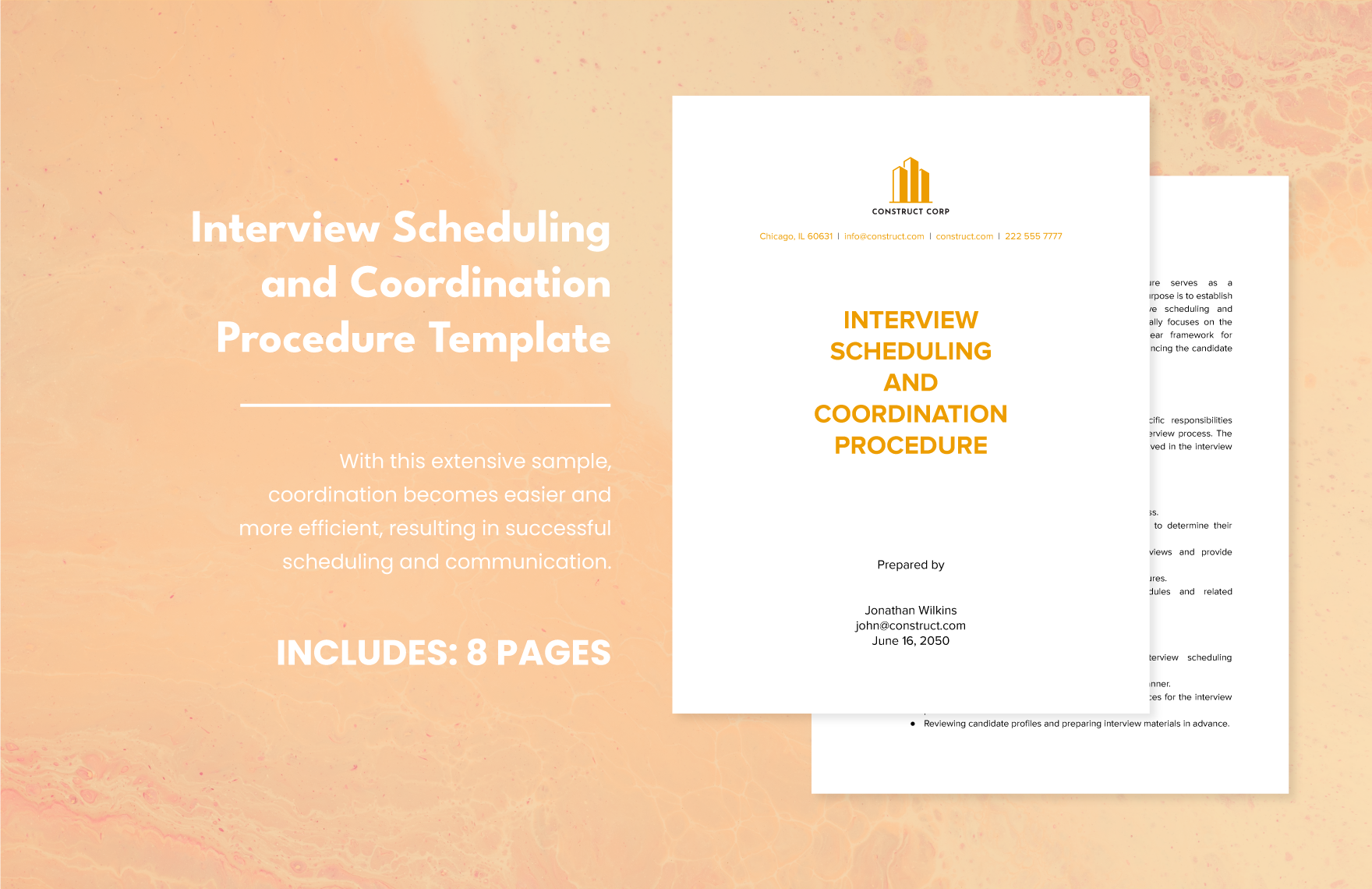 Interview Scheduling and Coordination Procedure Template