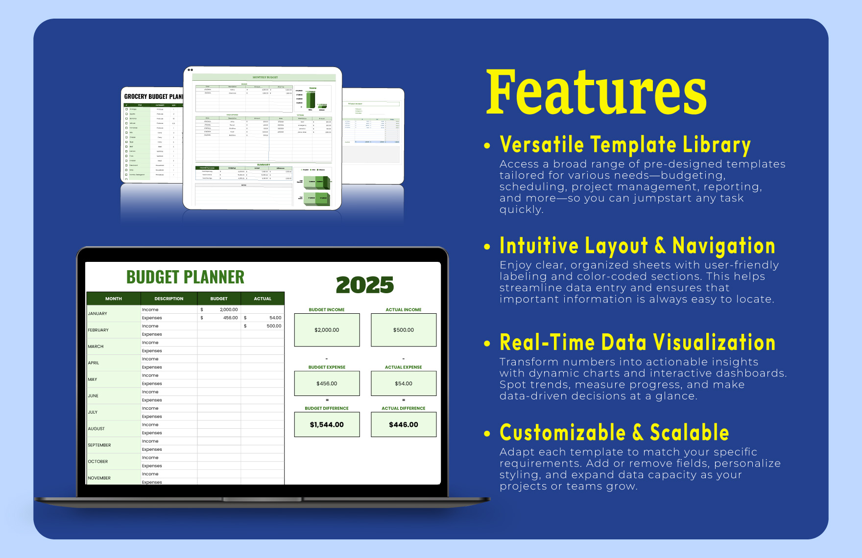 15+ Budget Planner Template Bundle