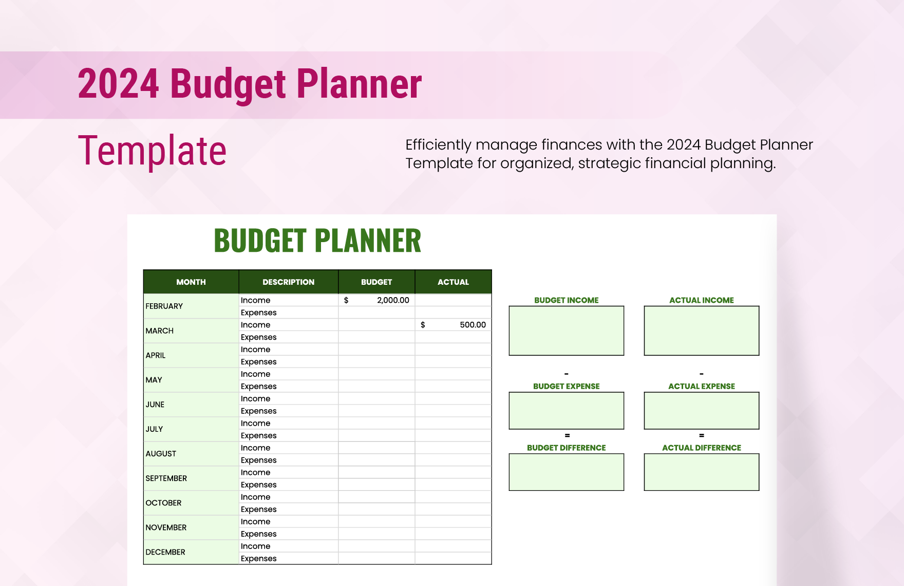15+ Budget Planner Template Bundle