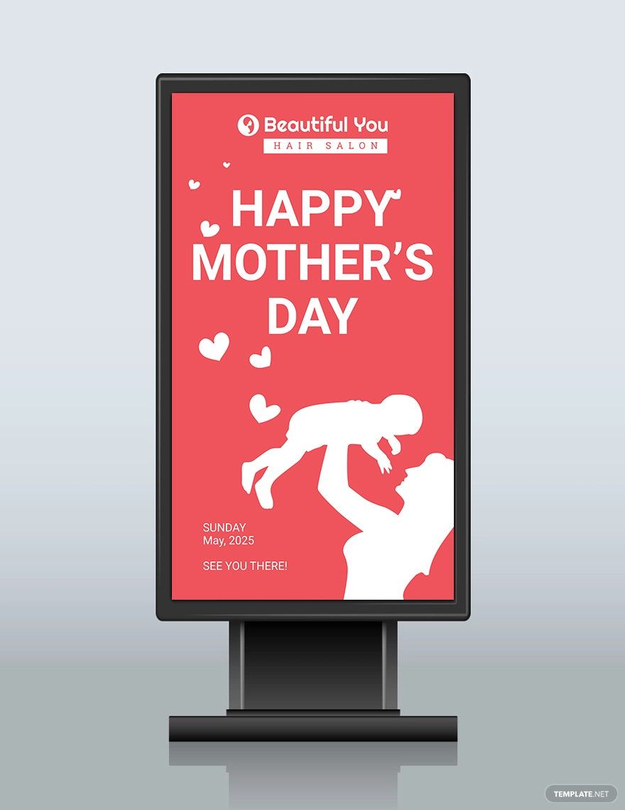 Free Mother's Day Digital Signage Template