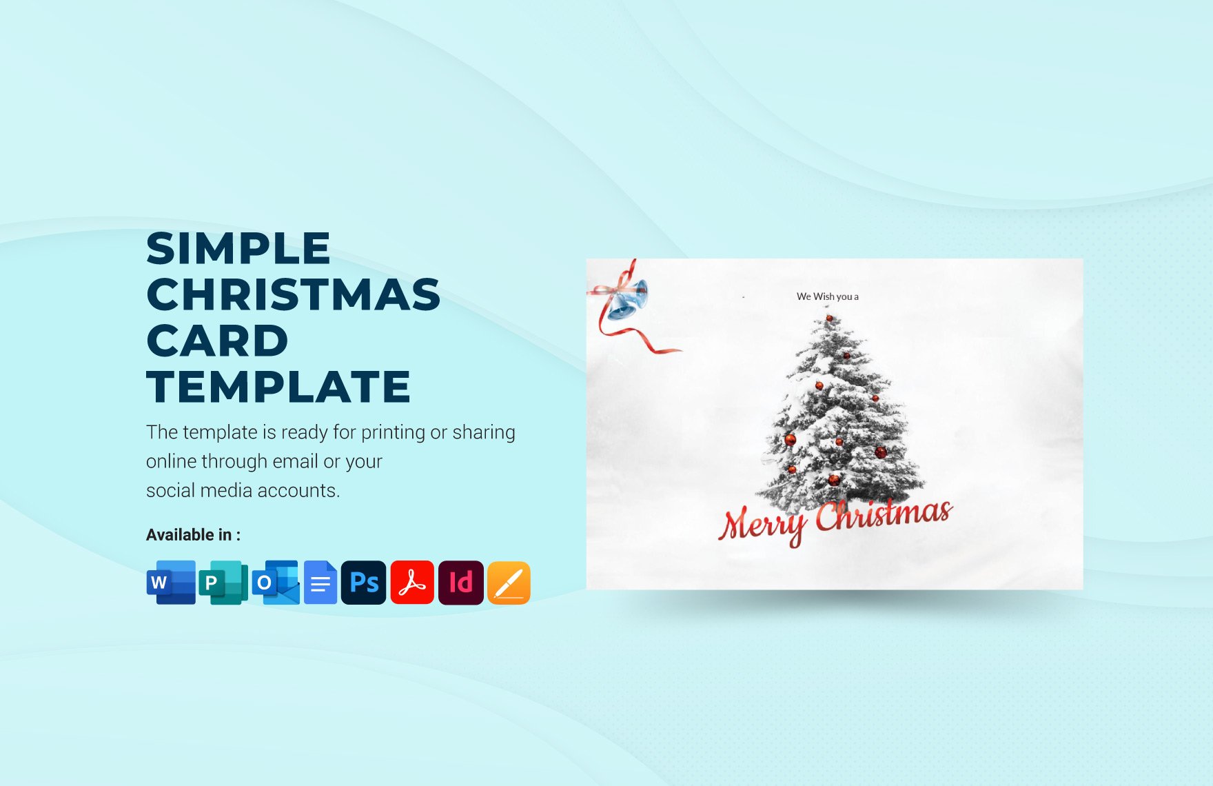 Simple Christmas Card Template