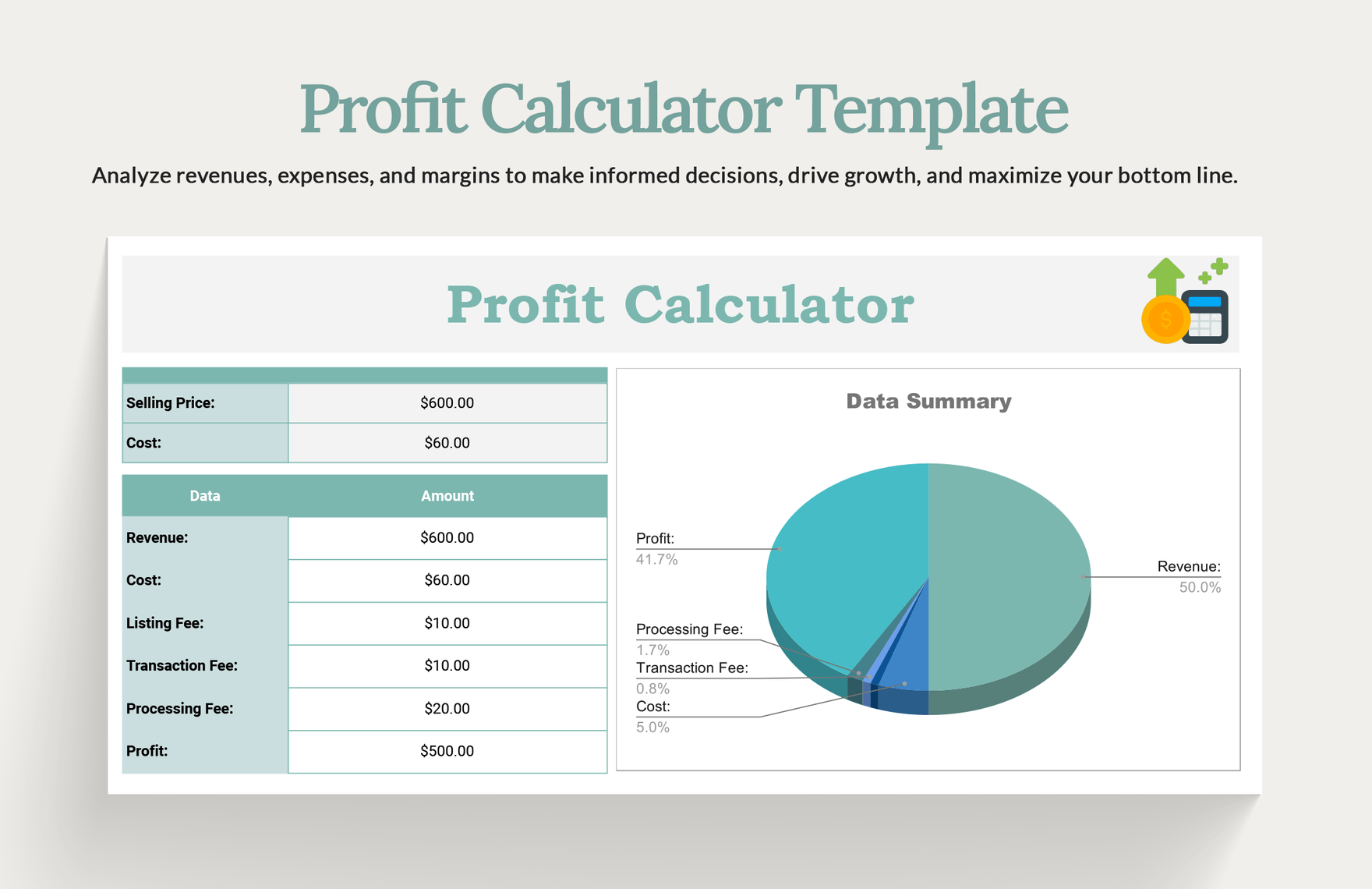 Profit Calculator Template