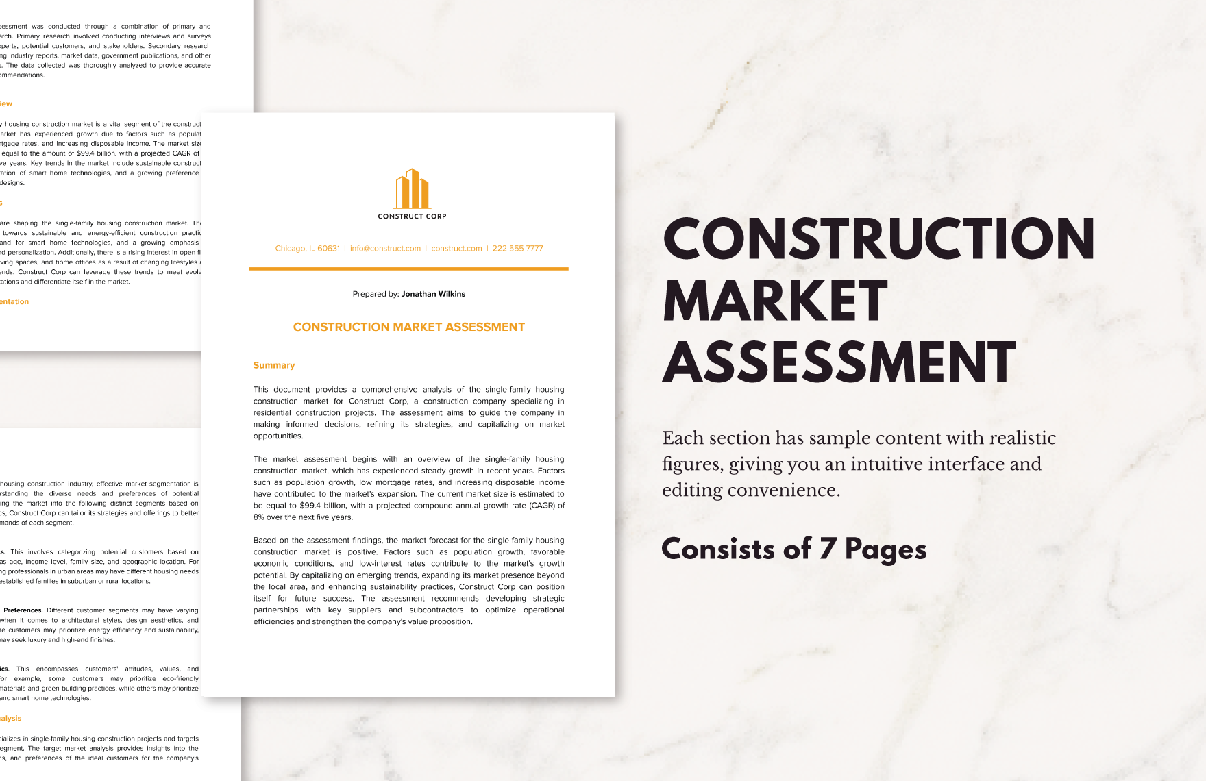 Construction Market Assessment