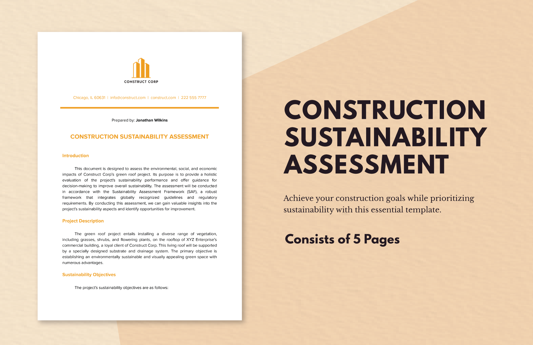 Construction Sustainability Assessment