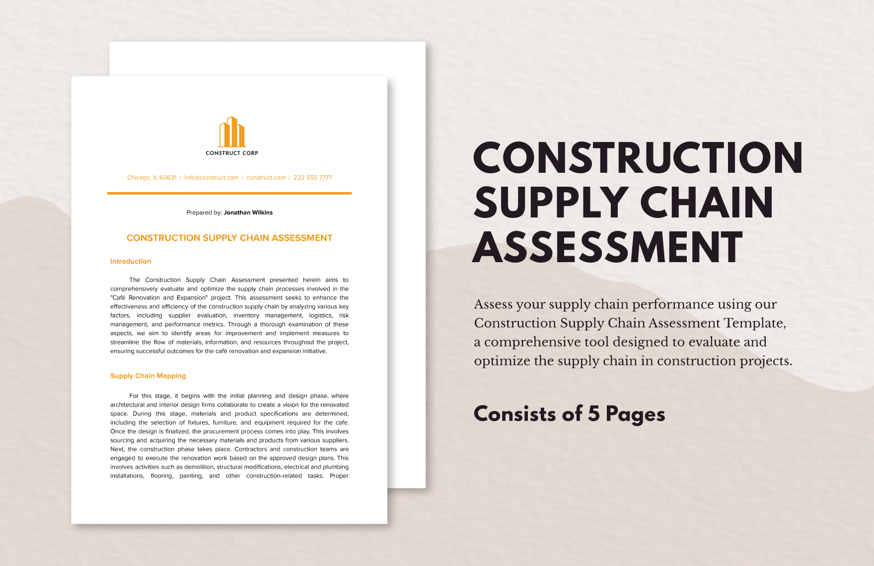 Construction Supply Chain Assessment