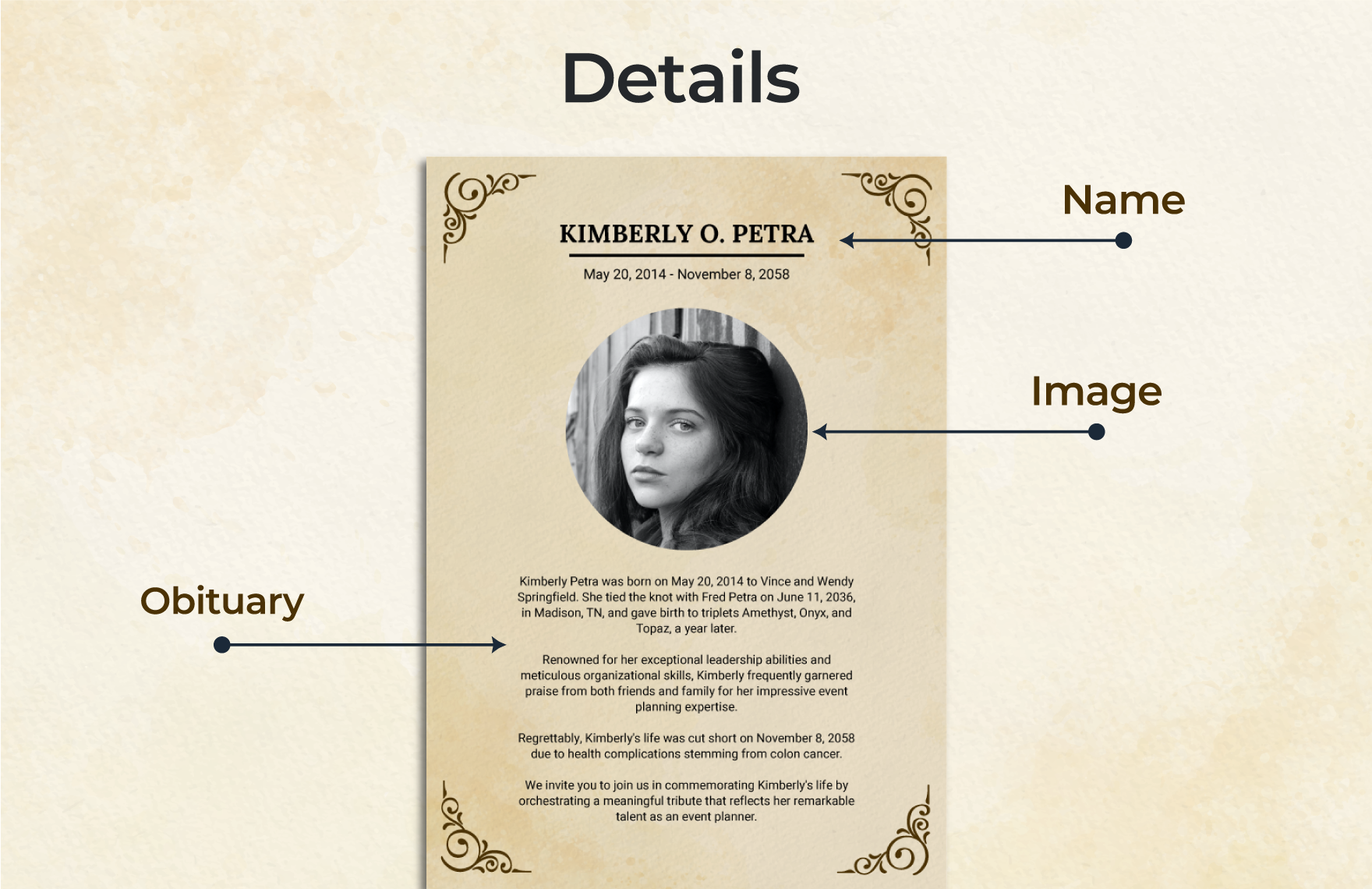 Newspaper Funeral Obituary for Mother Template in Word, PSD, Illustrator - Download | Template.net