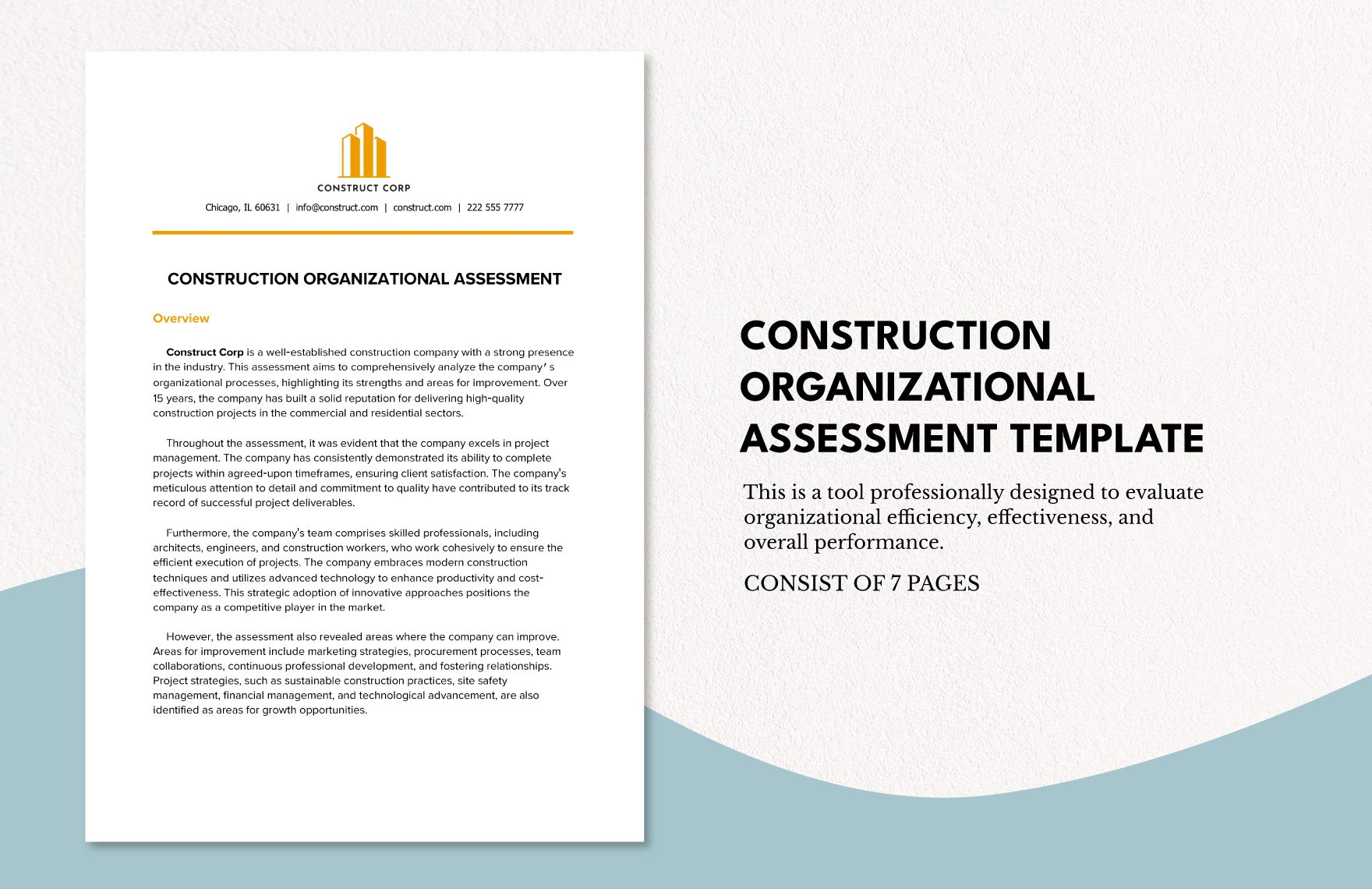 Construction Organizational Assessment Template