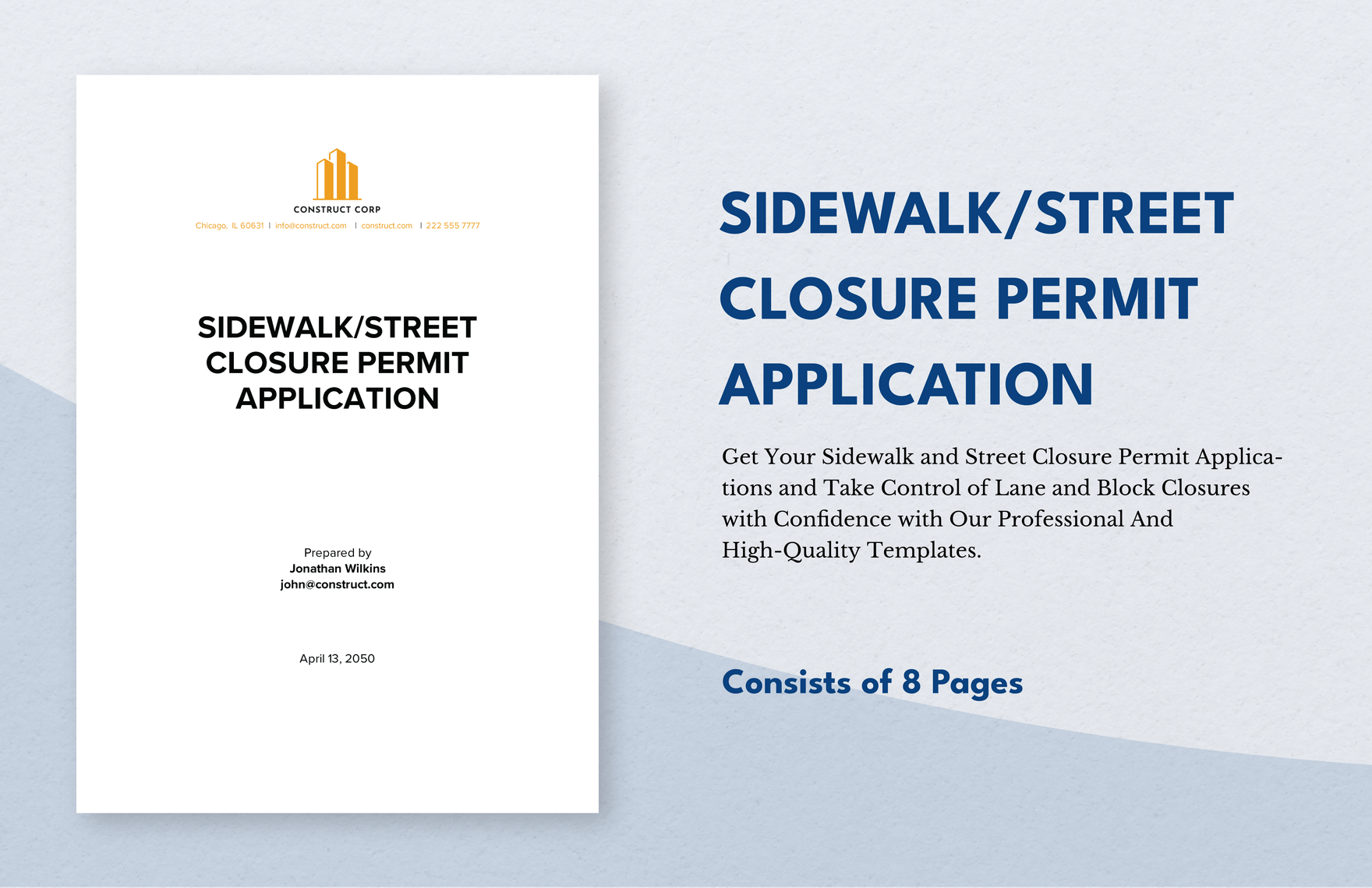 Sidewalk/Street Closure Permit Application