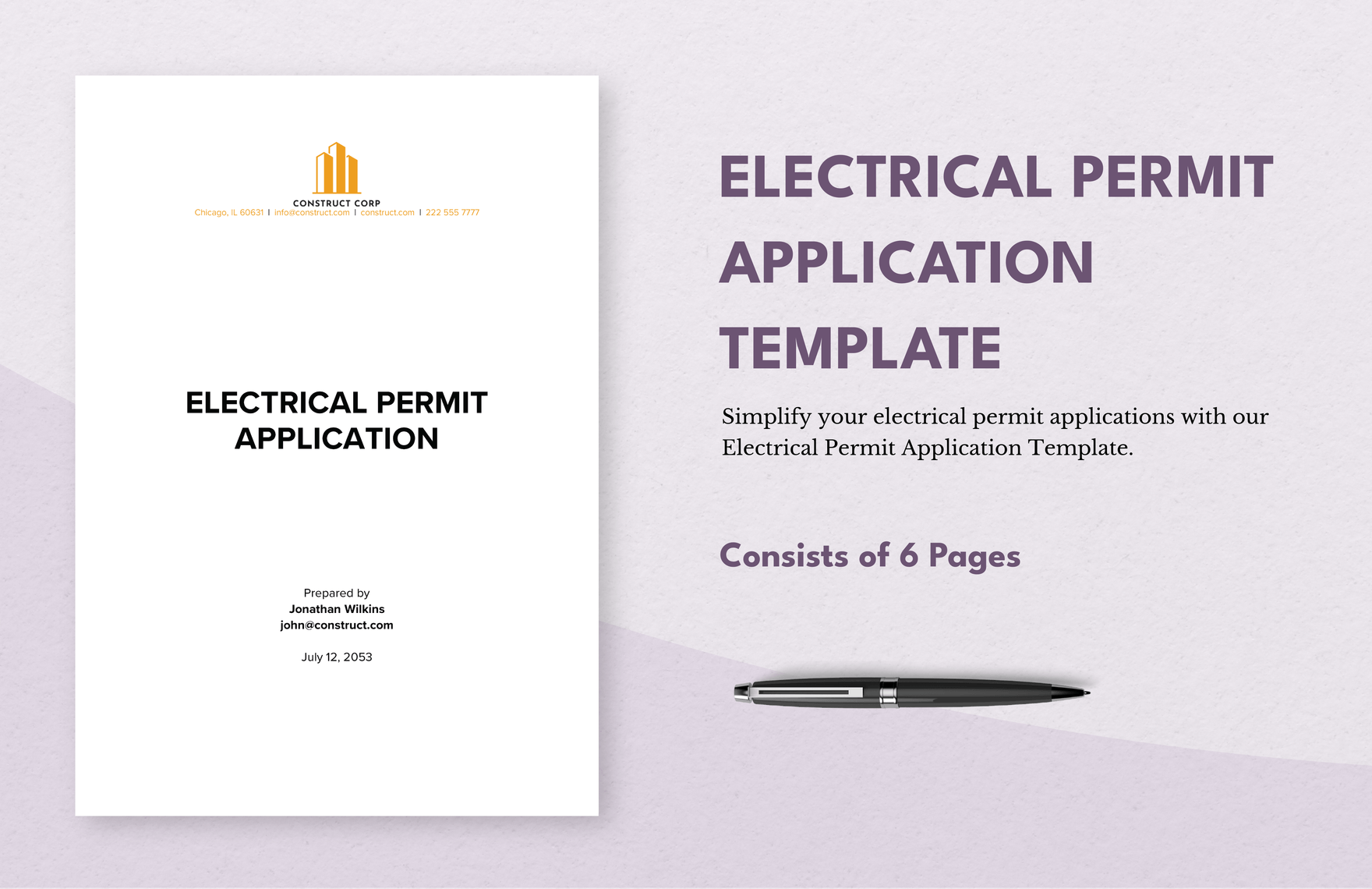  Electrical Permit Application Template