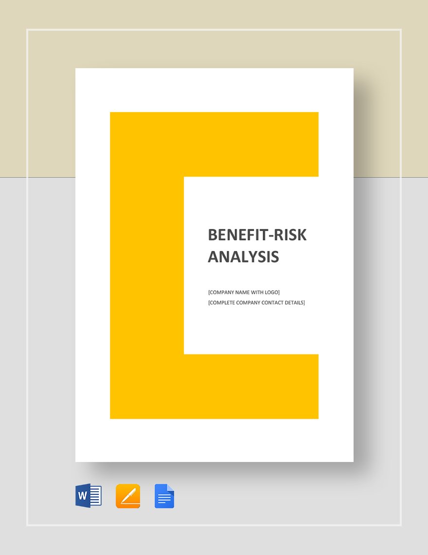 Risk Benefit Analysis Template