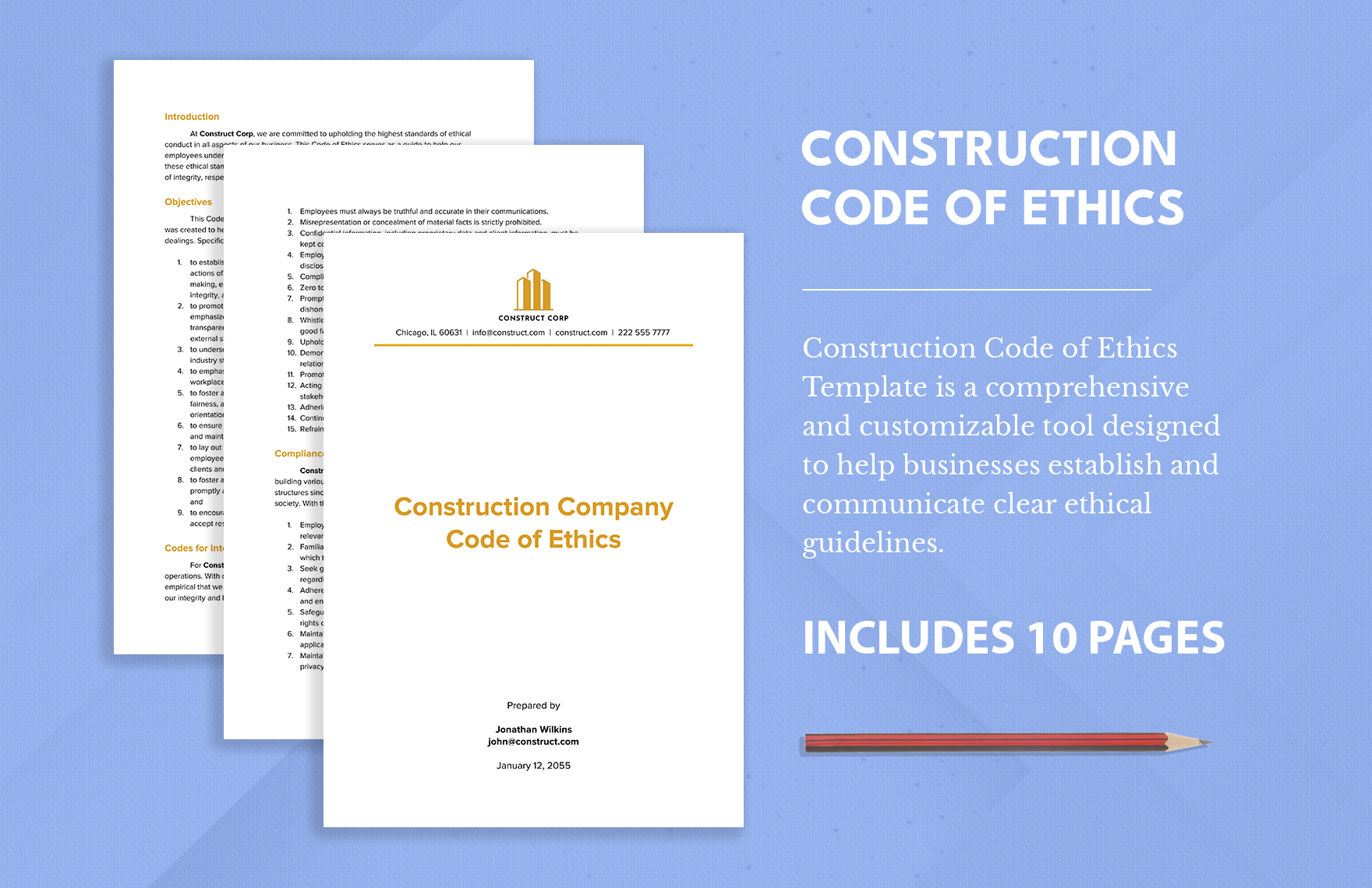 Construction Code of Ethics