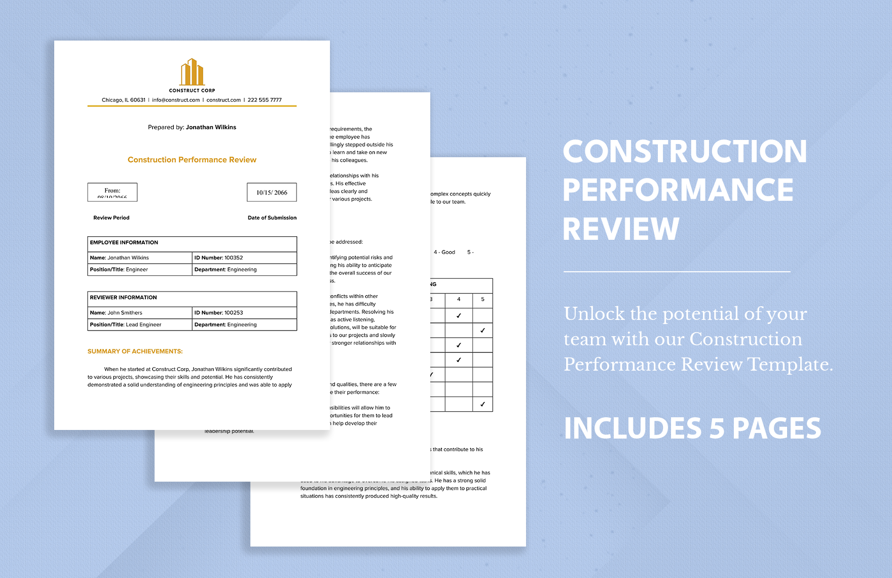 Construction Performance Review