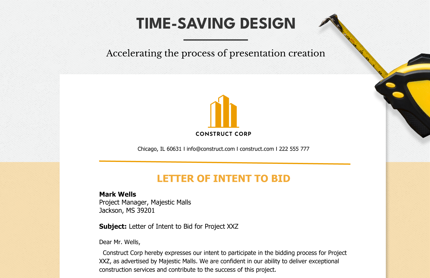 Letter of Intent to Bid Template in Word Google Docs Download