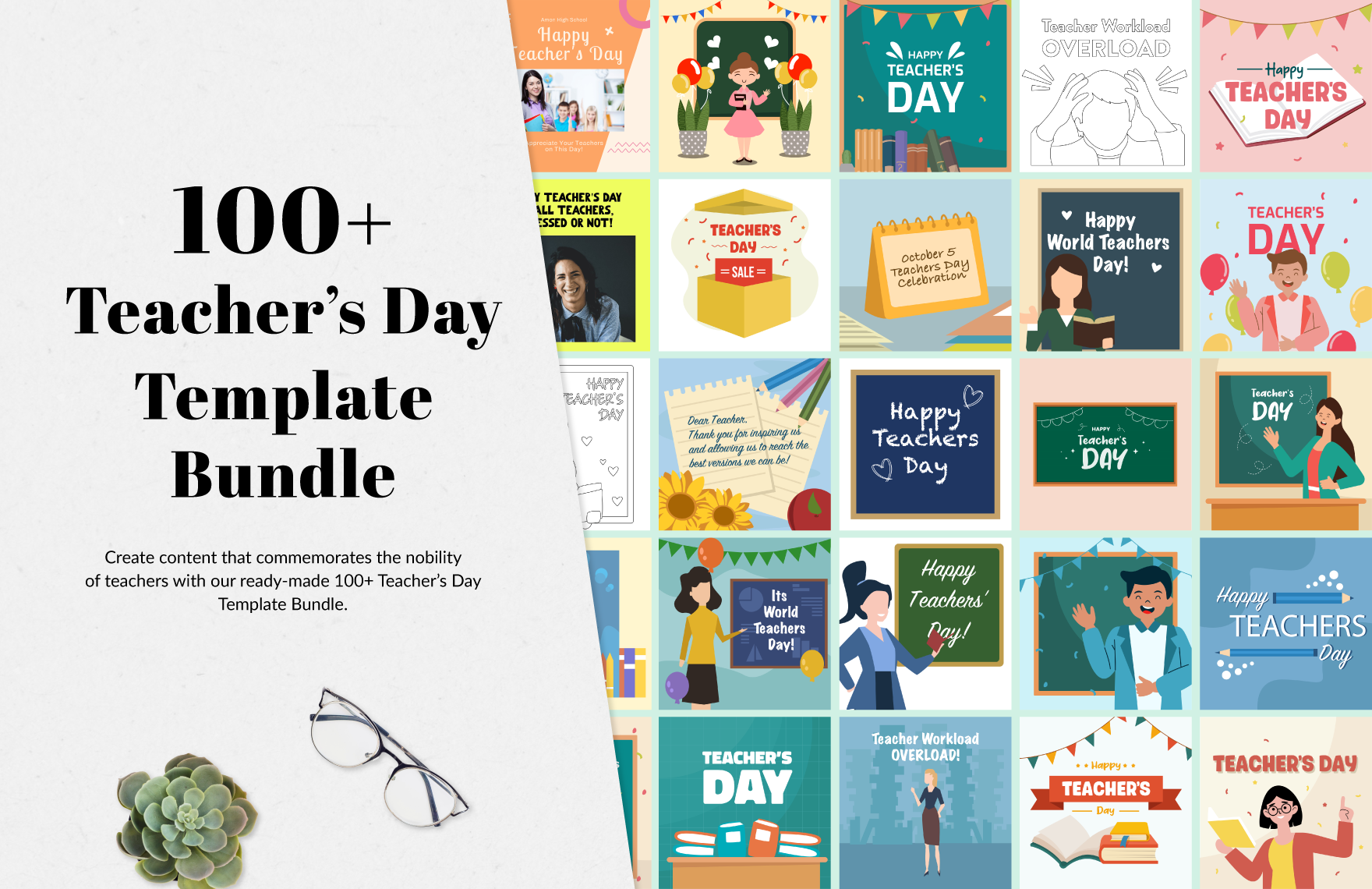 100+ Teacher’s Day Template Bundle