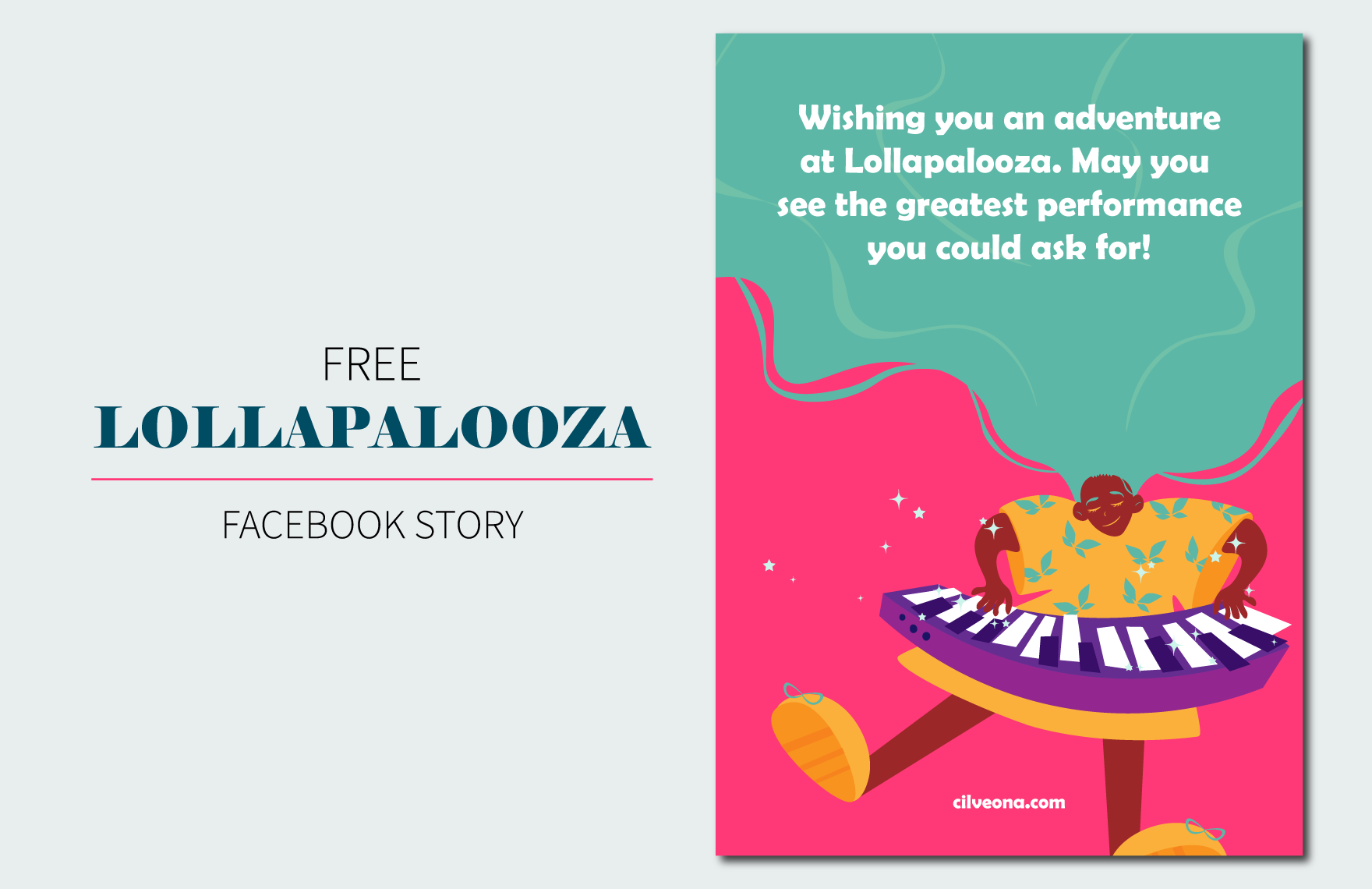 Lollapalooza Greeting Card