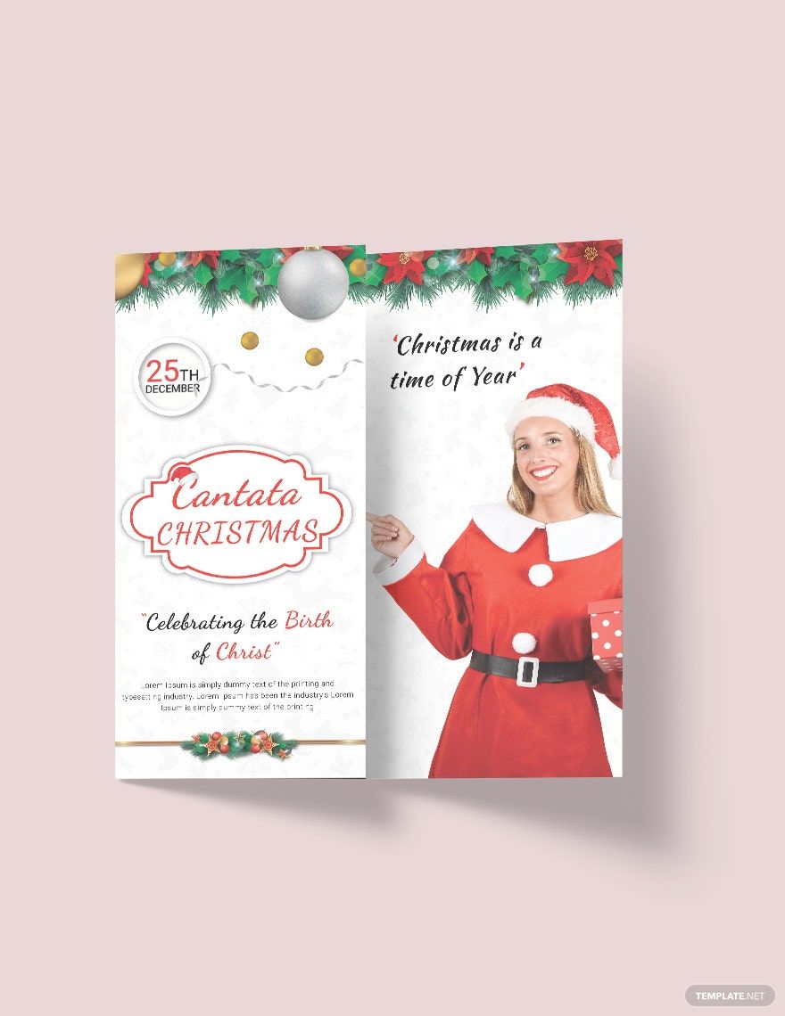 Modern Christmas Tri-Fold Brochure Template